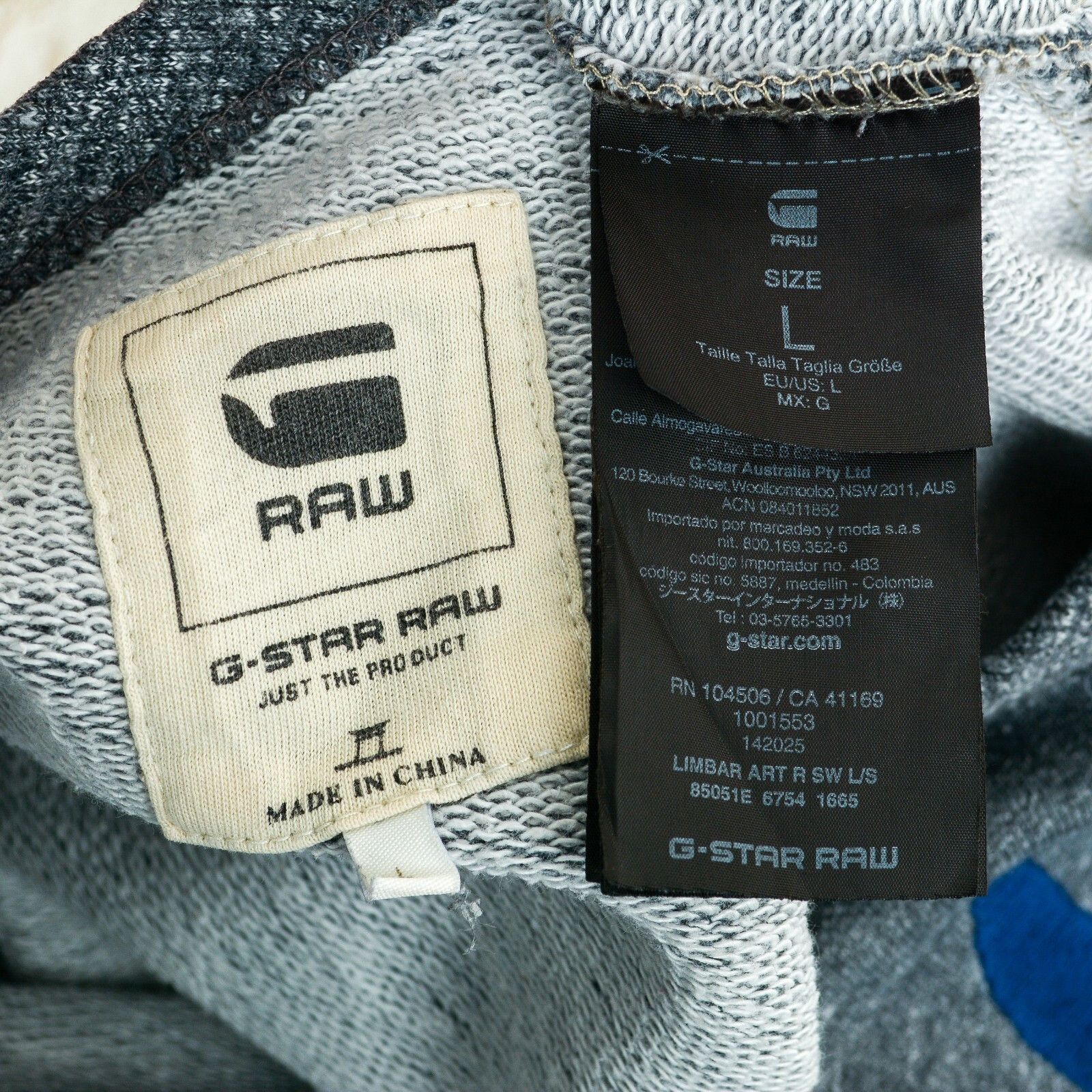 G-Star G STAR RAW Limbar Art L Sweatshirt Jumper Sweater Pullover Size US L / EU 52-54 / 3 - 7 Thumbnail