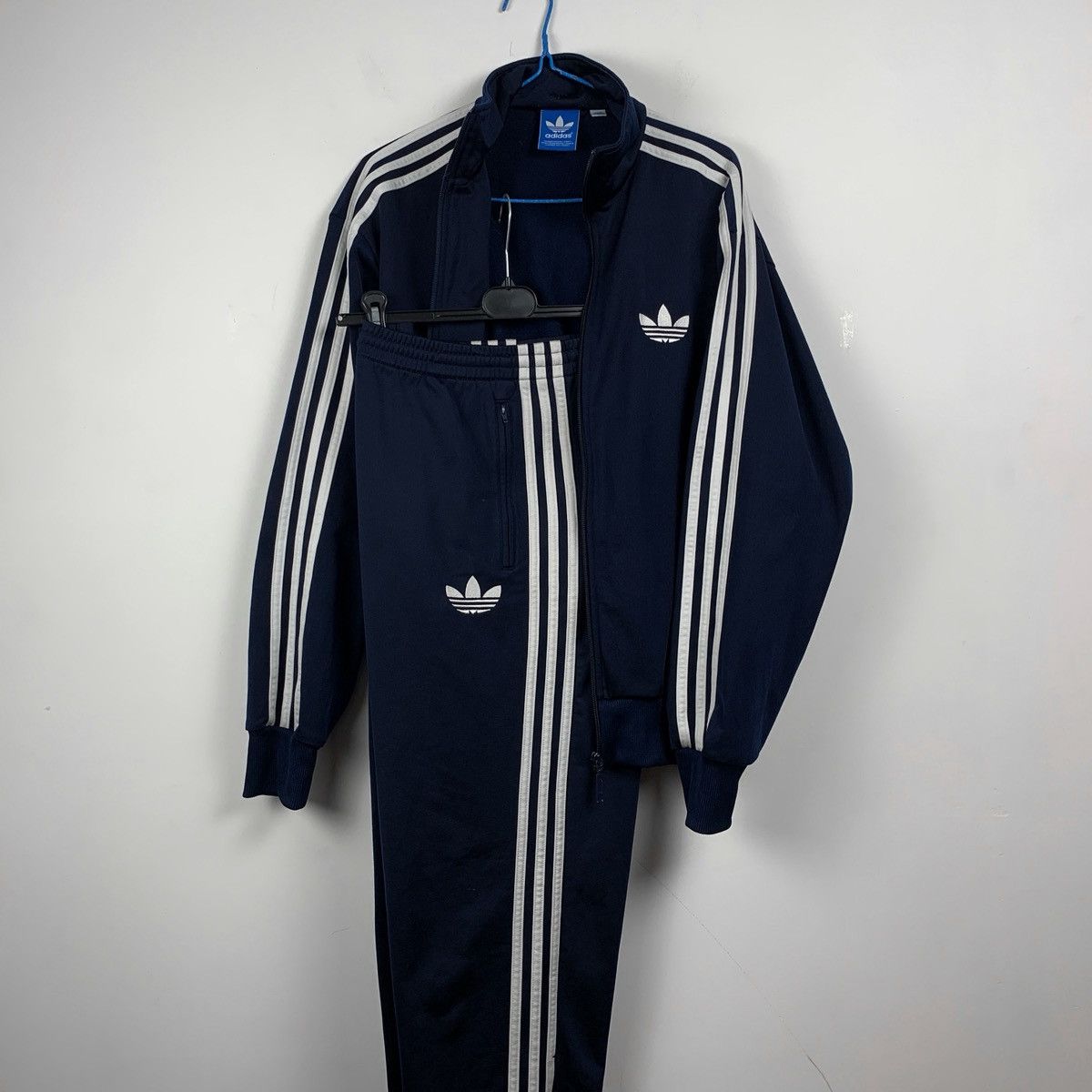 Adidas Vintage Adidas Firebird Track Suit Set Zip Jacket Pants Size US M / EU 48-50 / 2 - 2 Thumbnail