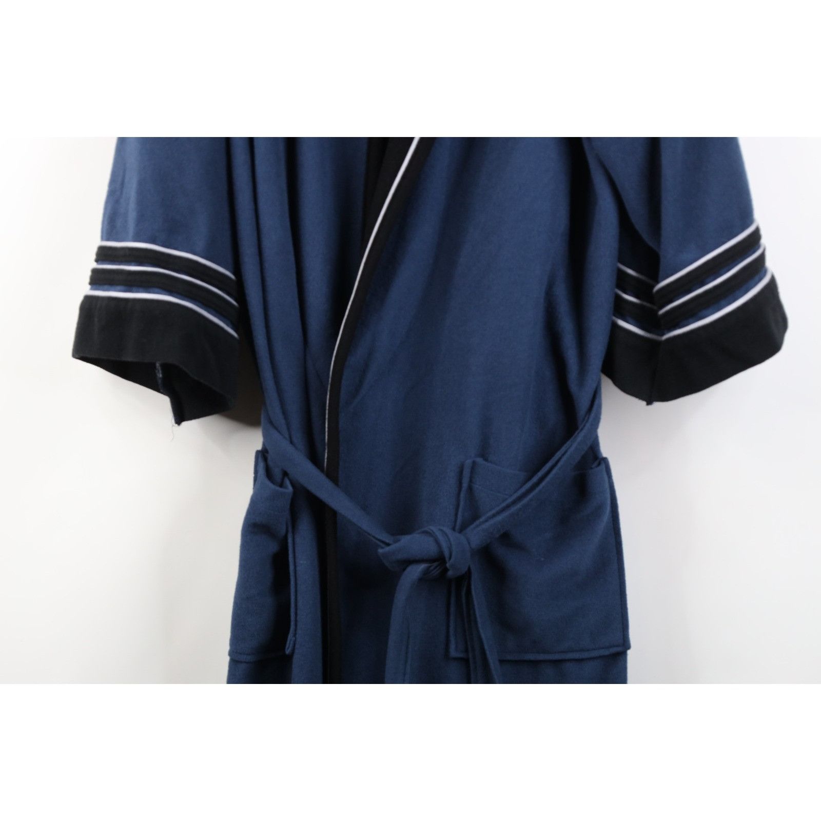 Vintage Vintage 70s Streetwear Fleece Velour Belted Bath Robe Size US L / EU 52-54 / 3 - 3 Thumbnail