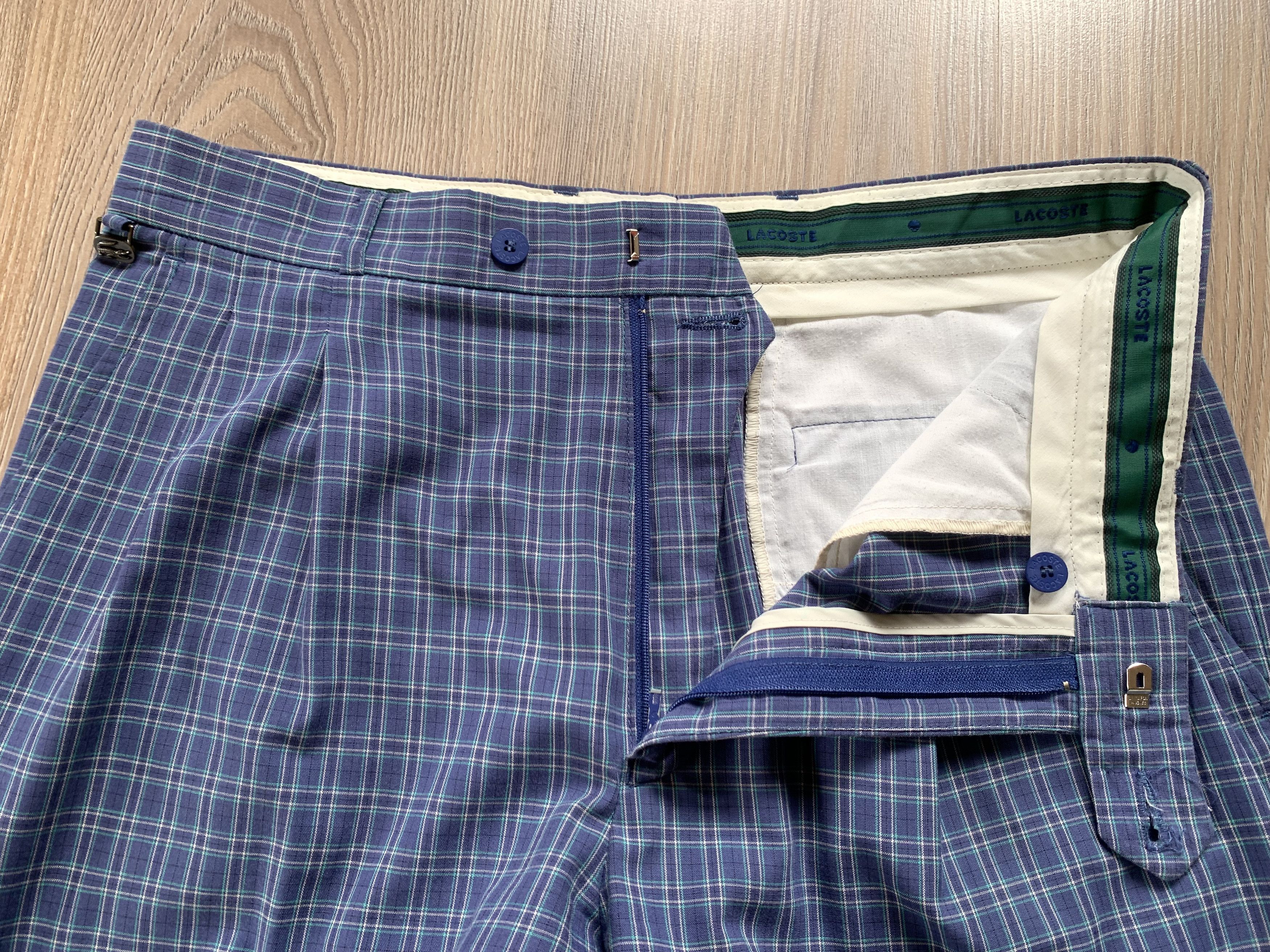 Lacoste Rare Lacoste Checkered Plaid Classic Pants Trousers Size US 33 - 7 Thumbnail