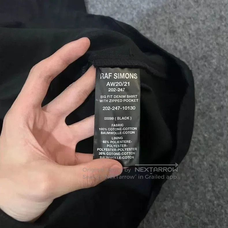 Raf Simons raf simons black long sleeve shirt. Size US M / EU 48-50 / 2 - 4 Thumbnail