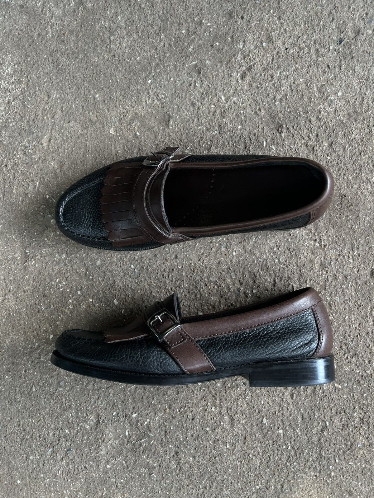 Bass Bass Black and Brown Loafers Size US 11 / EU 44 - 2 Thumbnail
