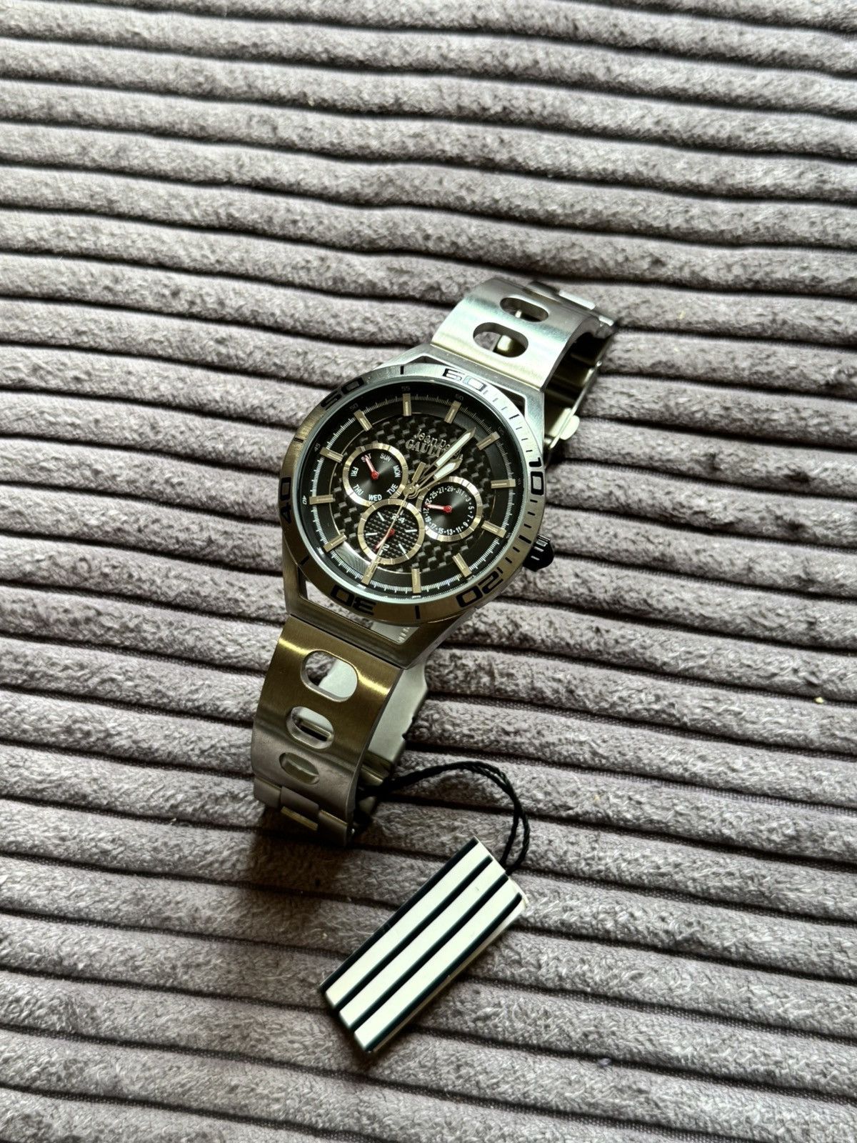 Jean Paul Gaultier Jean Paul Gaultier Archive Black Silver Man Watch Grail JPG Size ONE SIZE - 2 Thumbnail