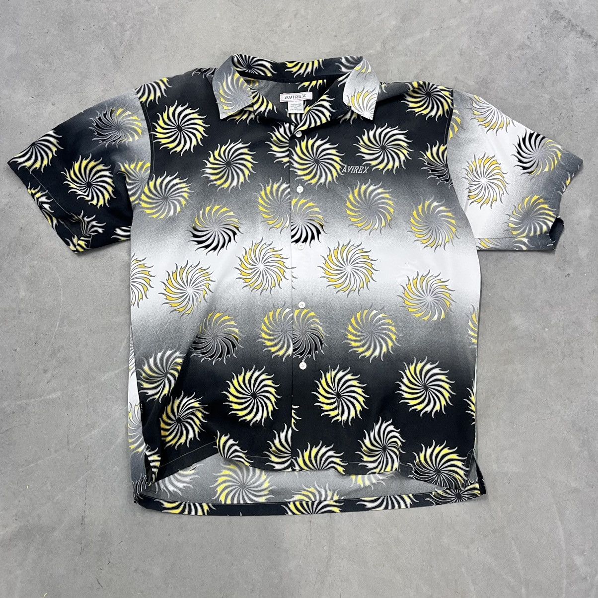 Avirex × Vintage CRAZY Y2K Avirex Button Up shirt Yellow Wheels spitfire 2XL Size US XXL / EU 58 / 5 - 1 Thumbnail