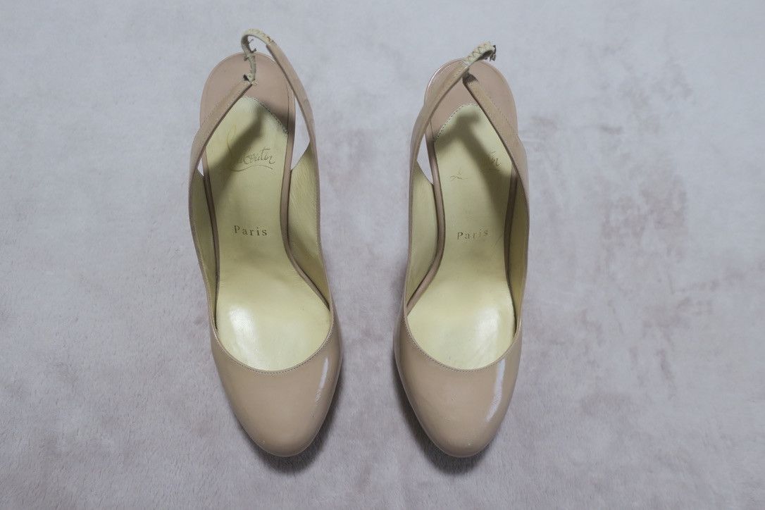 Christian Louboutin Nude Platfom Pumps Size US 8.5 / IT 38.5 - 2 Thumbnail