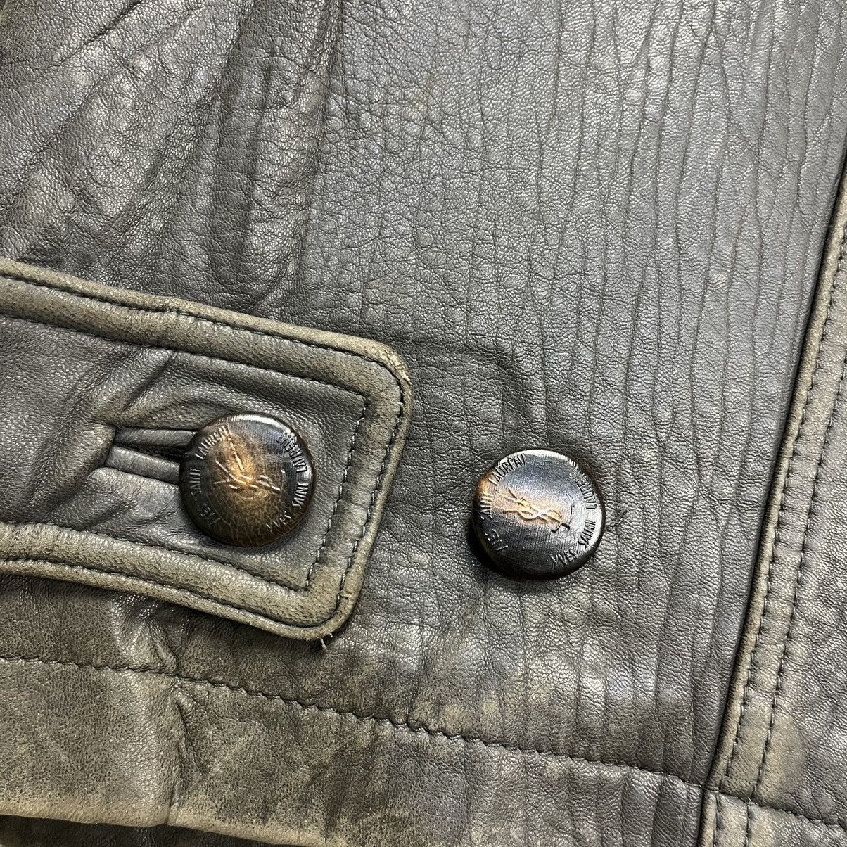 Vintage × Yves Saint Laurent Vintage 90s Yves Saint Laurent leather jacket Size US XL / EU 56 / 4 - 13 Thumbnail