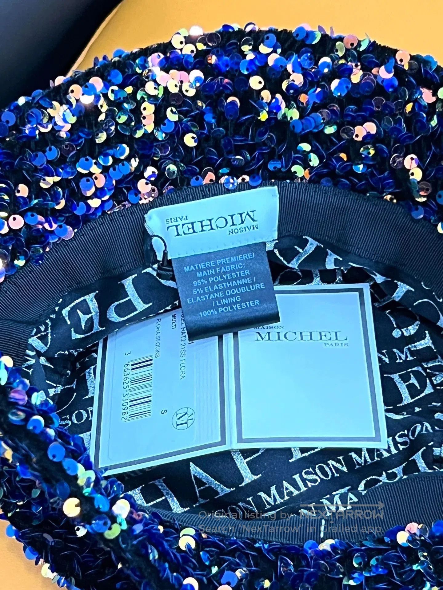 Maison Michel Maison Michel Sequin Hat Size S. Size ONE SIZE - 6 Thumbnail