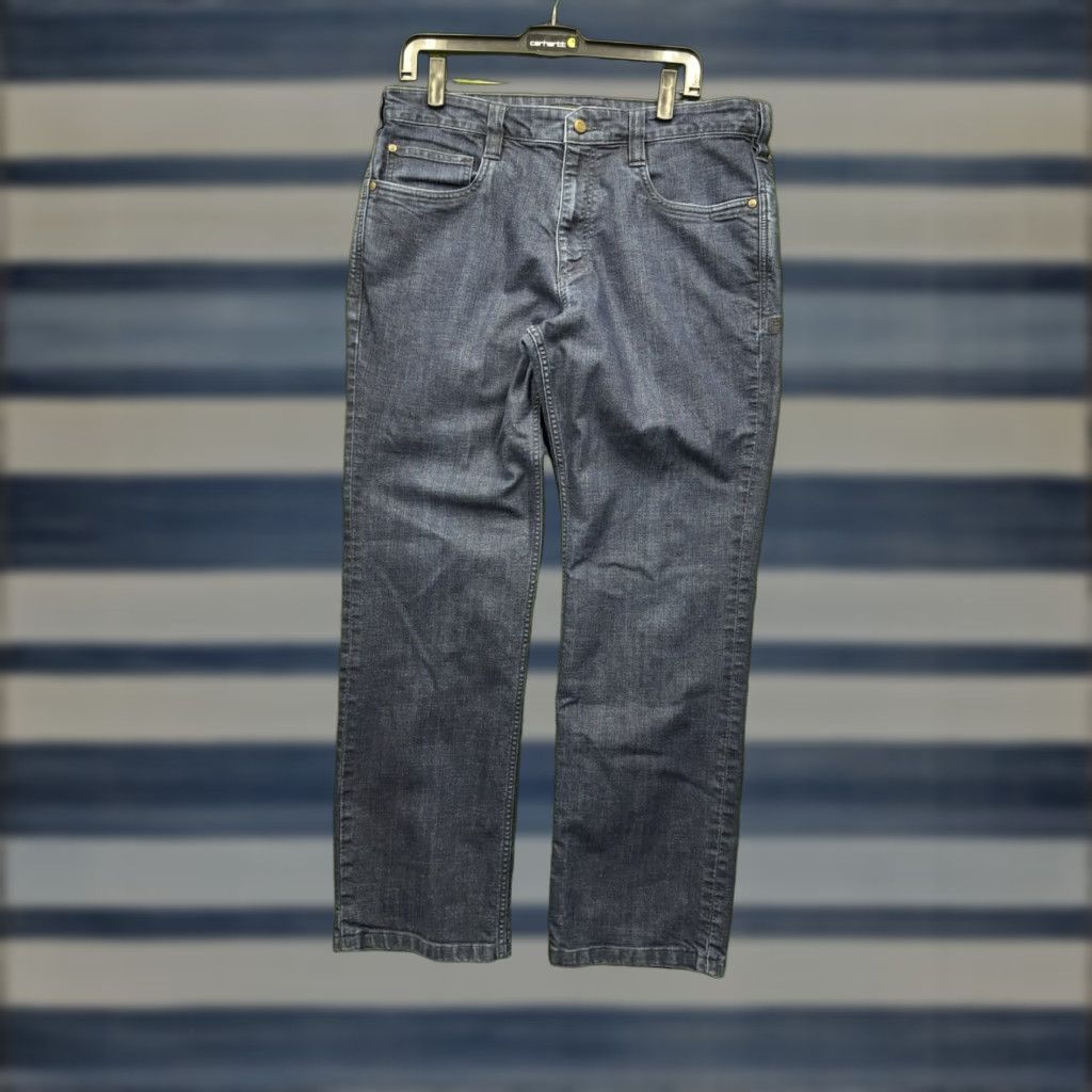 Vintage 5.11 Tactical Jeans Mens 35x36 Straight 5-Pocket Denim Blue Pants 5.11 Taclite Pro Army Regular Mens Jeans Size US 35 - 1 Thumbnail