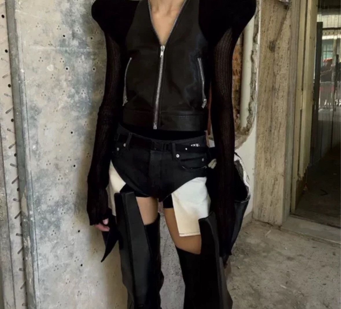 Rick Owens Rick owens21SS shoulder leather jacket 2412-Nextarrow Size US S / EU 44-46 / 1 - 4 Thumbnail
