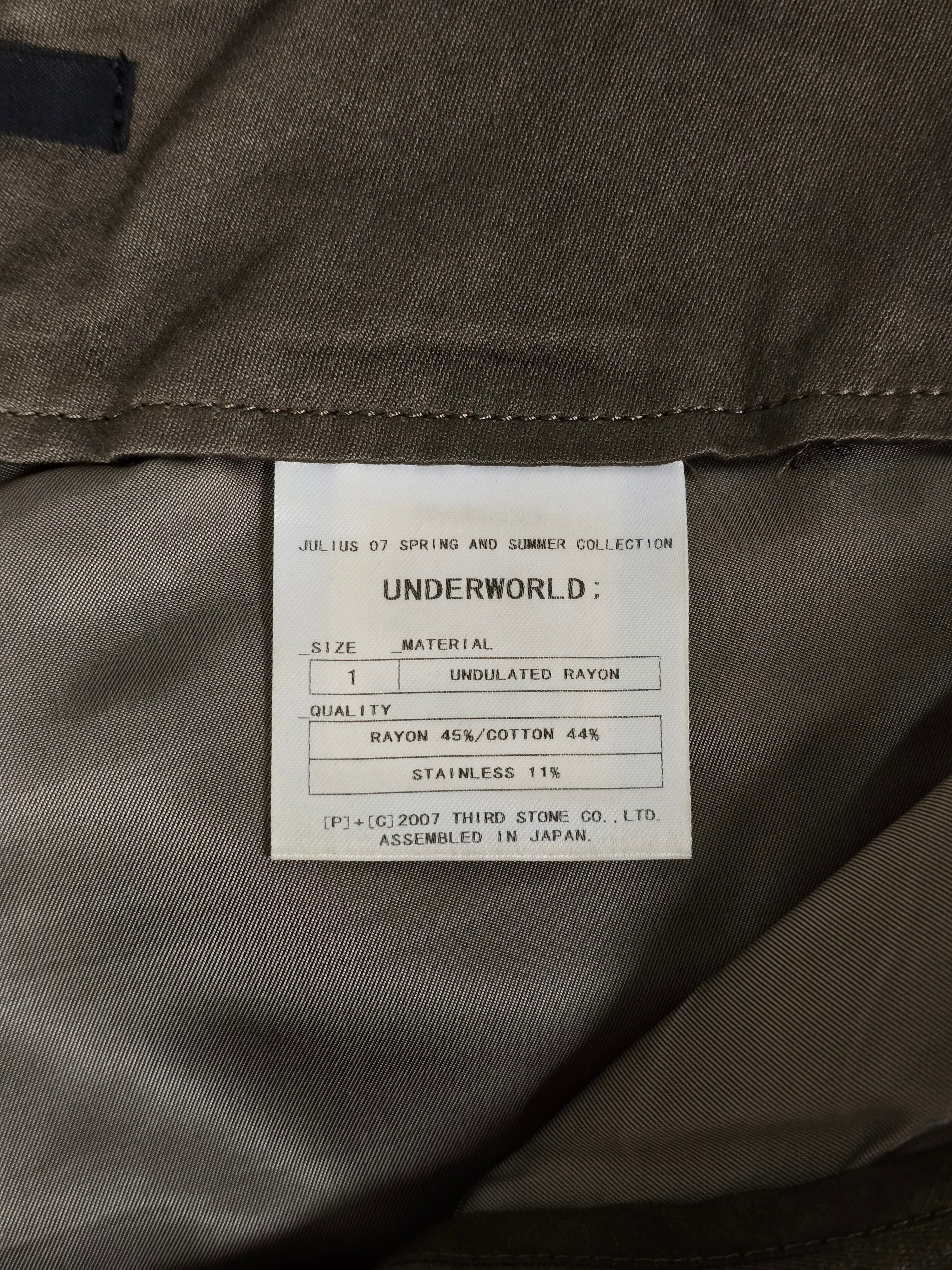 Julius Julius_7 Khaki Rayon Military Cargo Pants Size US 28 / EU 44 - 6 Thumbnail