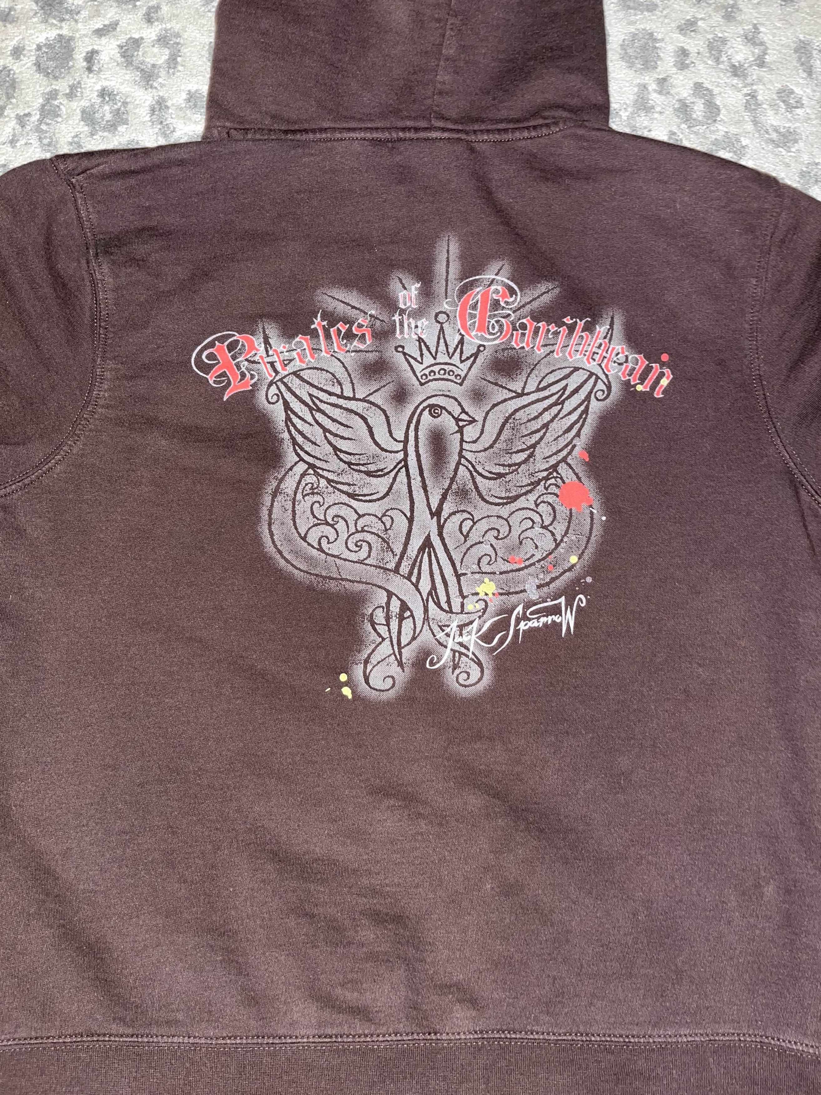 Disney × Vintage Y2K Ed Hardy Style Pirates of the Caribbean Disney Zip-Up Size US S / EU 44-46 / 1 - 2 Thumbnail