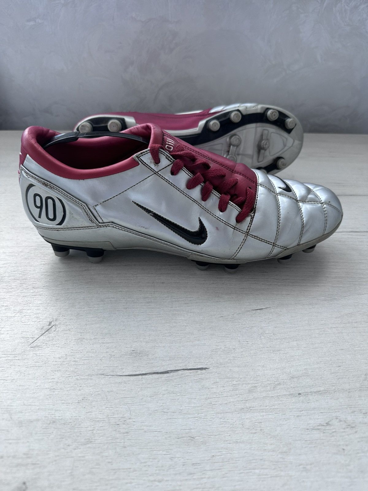 Nike × Vintage Nike Total 90 Football Cleats Boots Mens Rare US13 UK12 Size US 13 / EU 46 - 2 Thumbnail