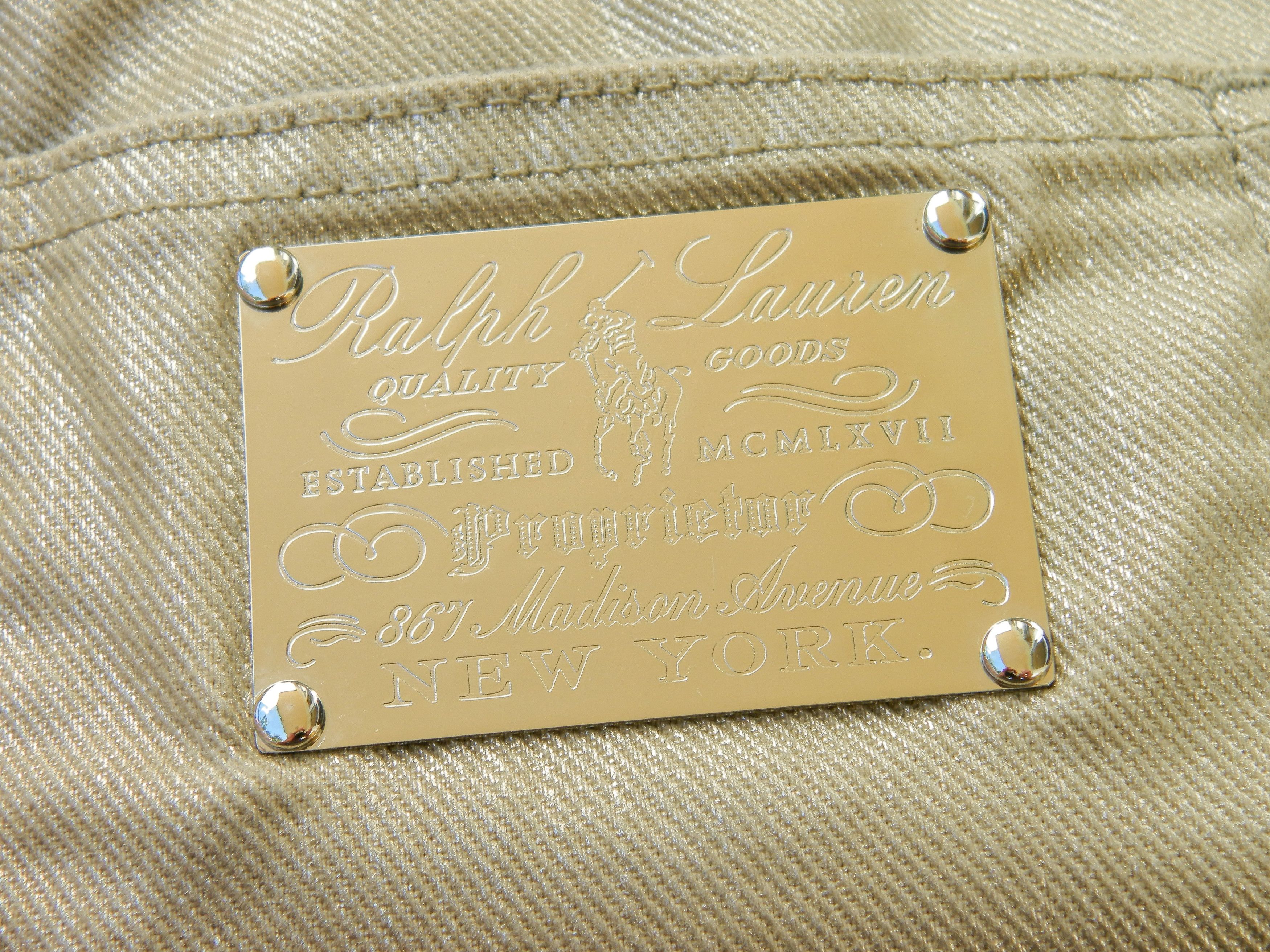 Ralph Lauren Black Label Low rise bootcut flared coated jeans - Made in USA Size 26" / US 2 / IT 38 - 8 Thumbnail