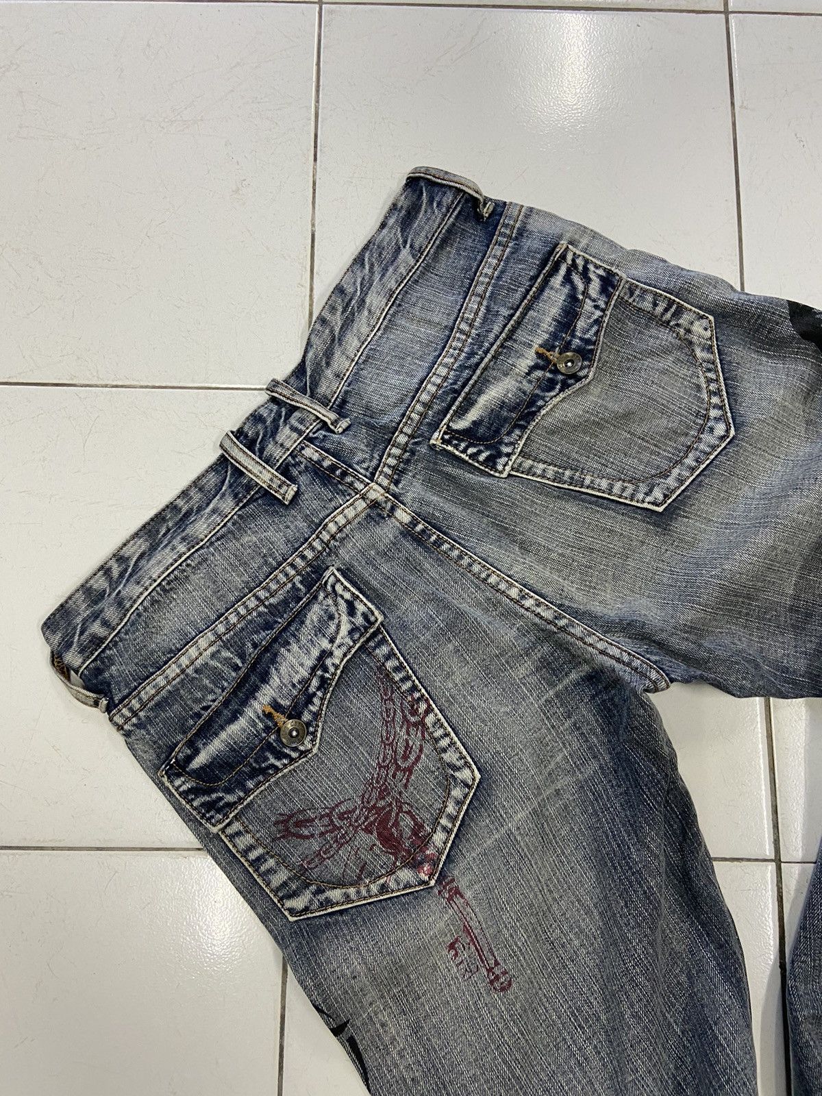 semanticdesign SEMANTICDESIGN JAPAN GUN DESIGN DENIM JEANS Size US 32 / EU 48 - 8 Thumbnail