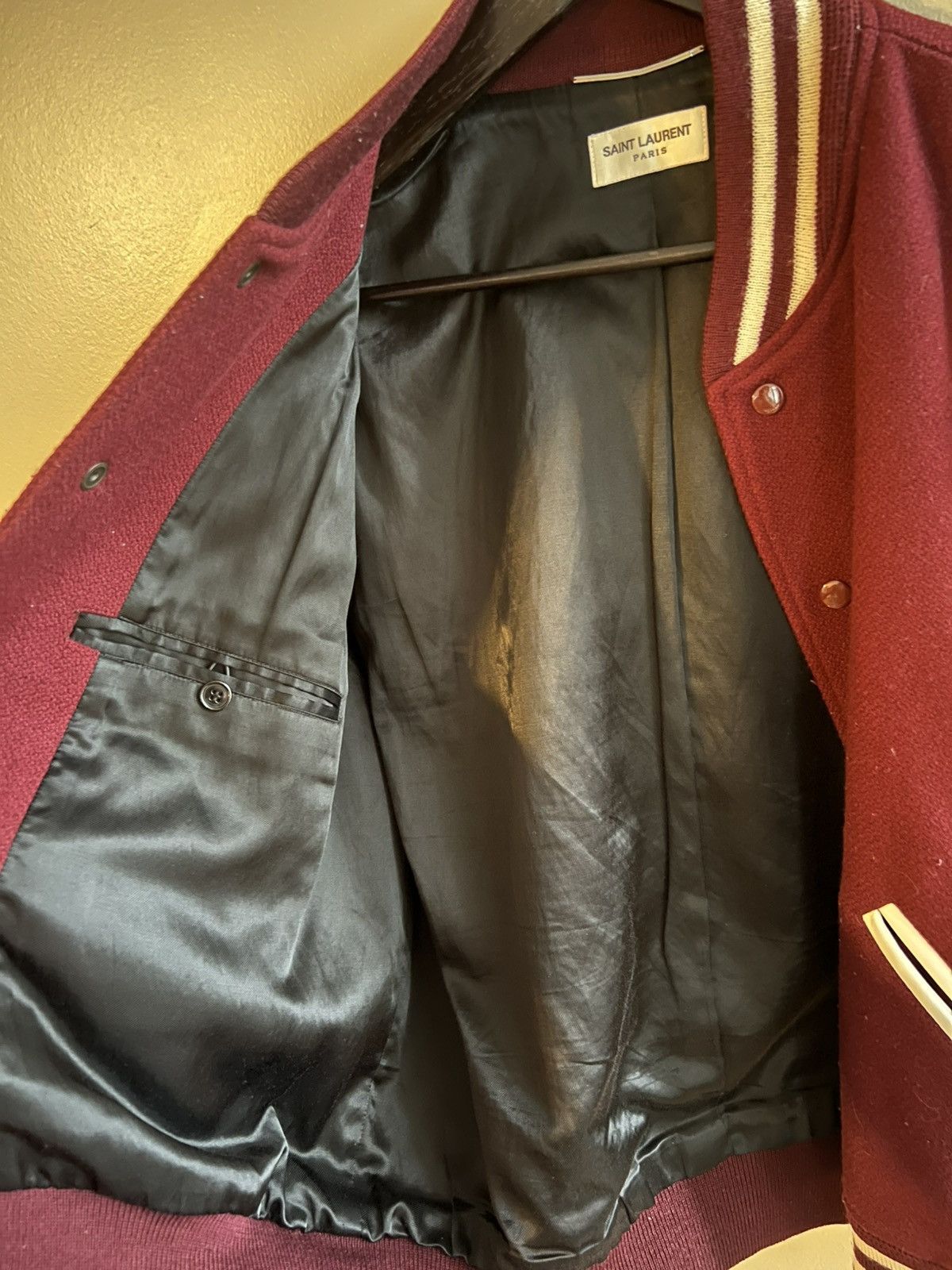 Hedi Slimane × Saint Laurent Paris Saint Laurent Teddy Jacket Size US L / EU 52-54 / 3 - 8 Thumbnail