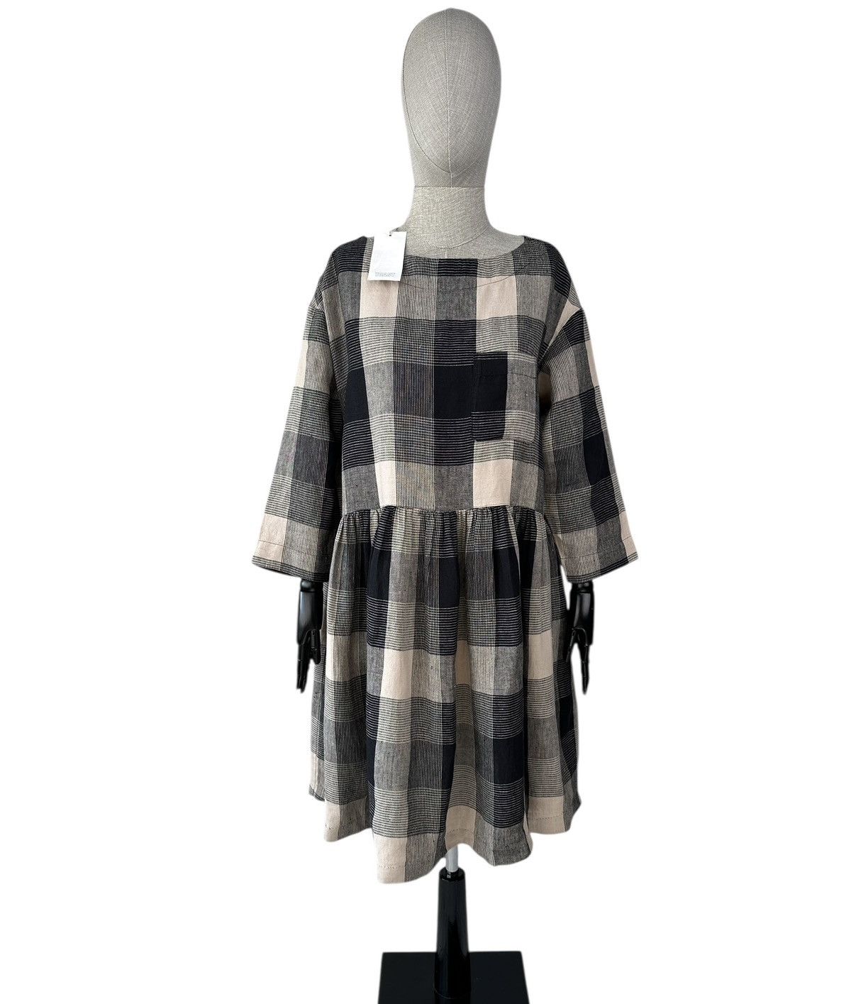 Other NWT TOAST Landscape Check Linen Dress Pockets Loose Fit Size S / US 4 / IT 40 - 1 Thumbnail