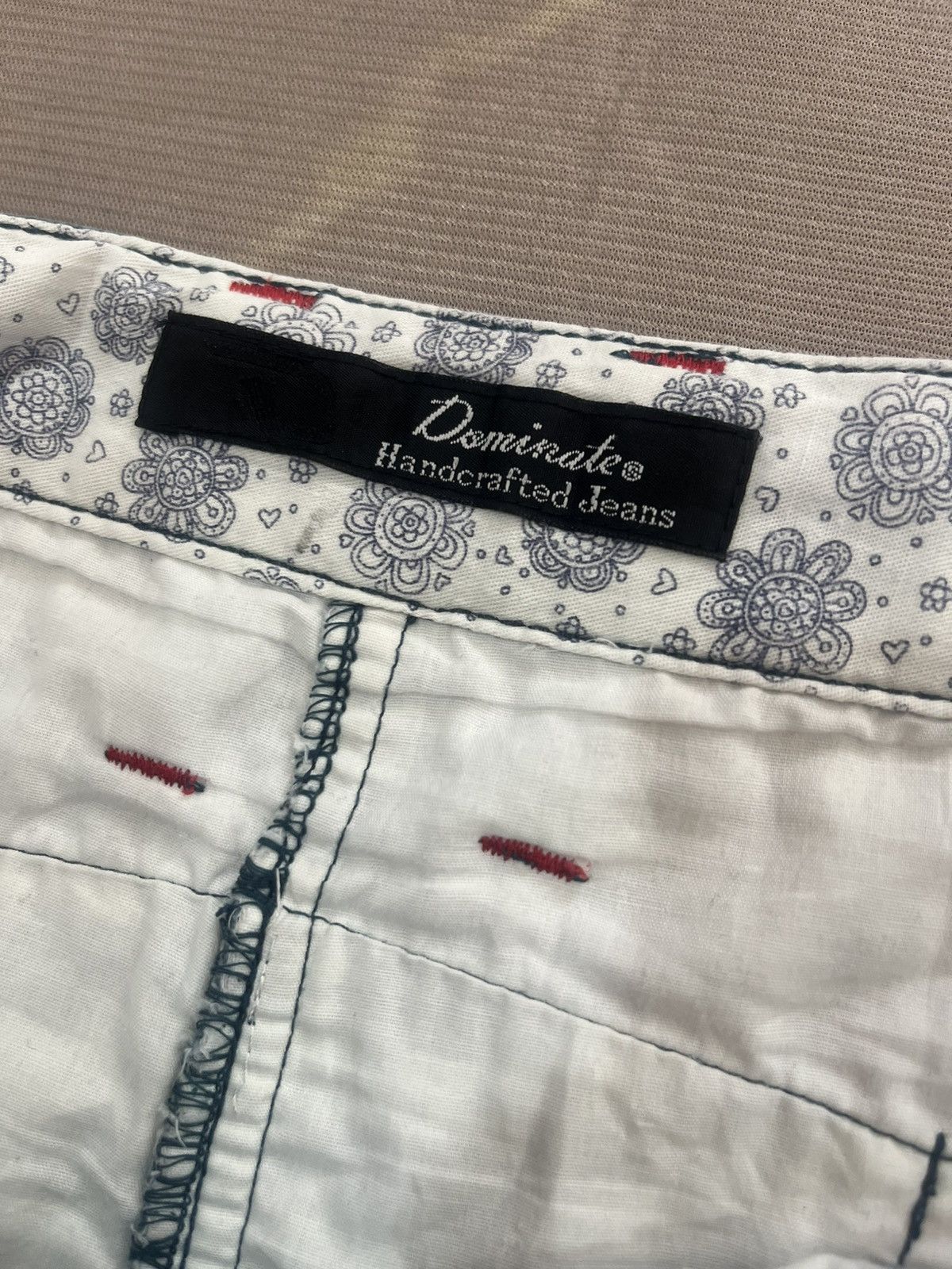 Japanese Brand Dominate Handcrafted Jeans Faded Contrast Lining Size US 32 / EU 48 - 5 Thumbnail
