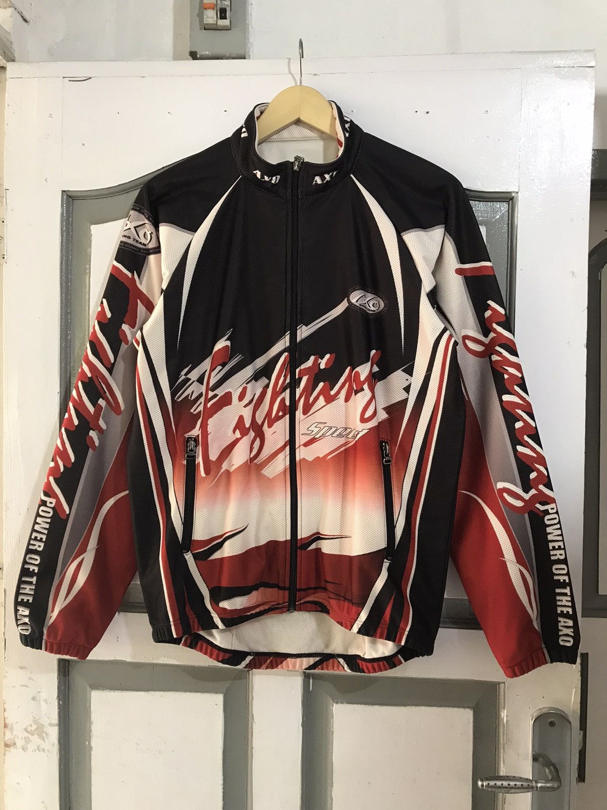 Fox Racing × Sports Specialties Vintage 90s Axo Sports World Fighting Jacket Size US L / EU 52-54 / 3 - 2 Thumbnail