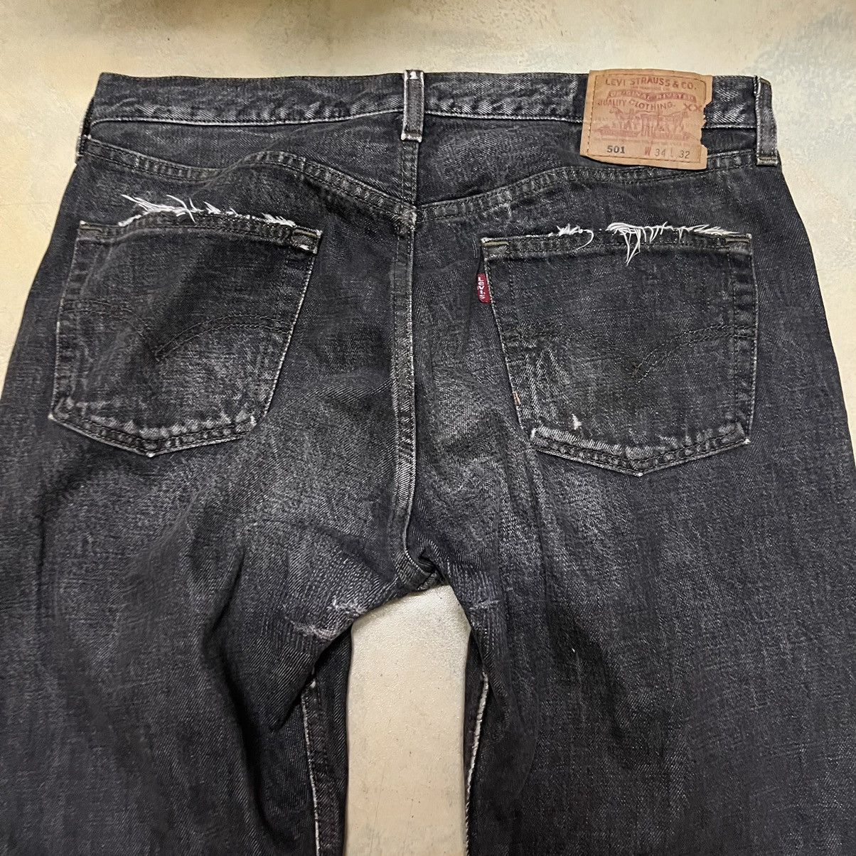 Levi's Vintage Distressed Levis Lot 501 Denim Jeans Size US 34 / EU 50 - 10 Thumbnail