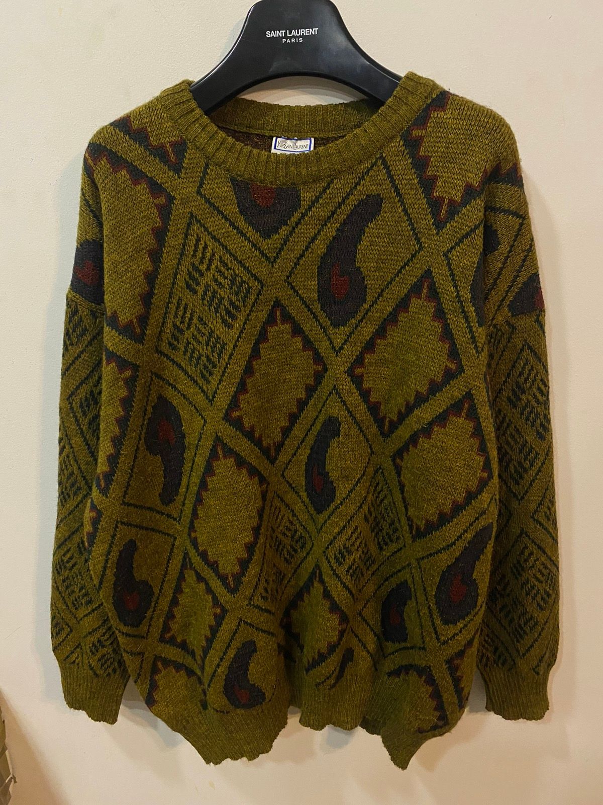 Vintage Wool 90’s YSL Sweater Knit Size US XXL / EU 58 / 5 - 2 Preview