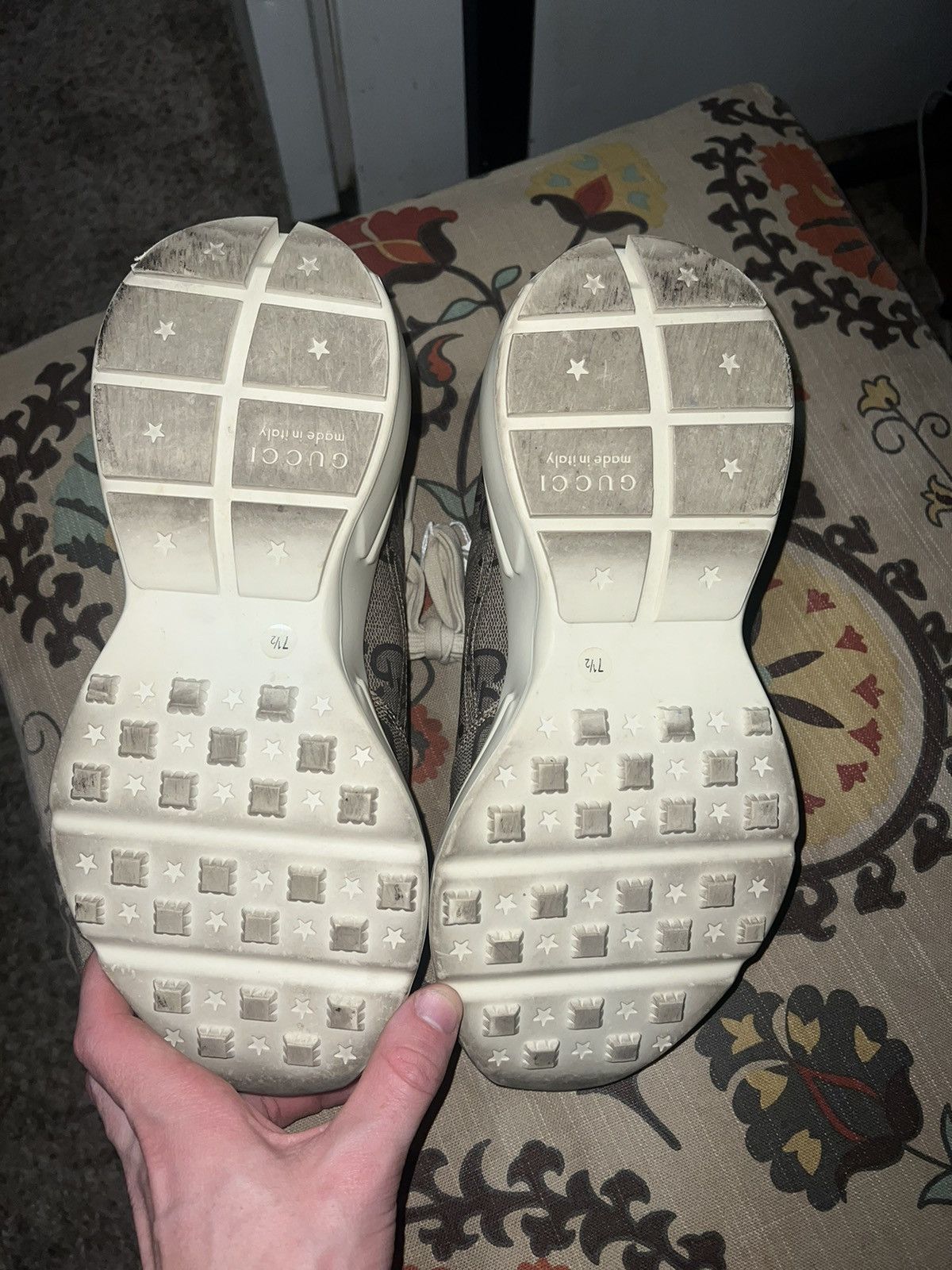 Gucci Gucci Rython Monogram Sneakers Size US 7.5 / EU 40-41 - 7 Thumbnail