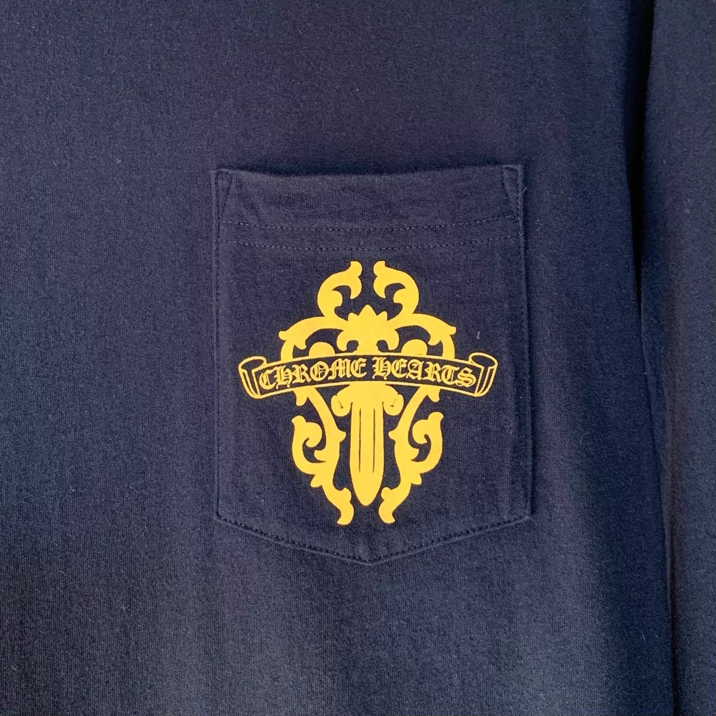 Chrome Hearts Chrome Hearts Black Sword Yellow Letter Script LS Size US S / EU 44-46 / 1 - 5 Thumbnail