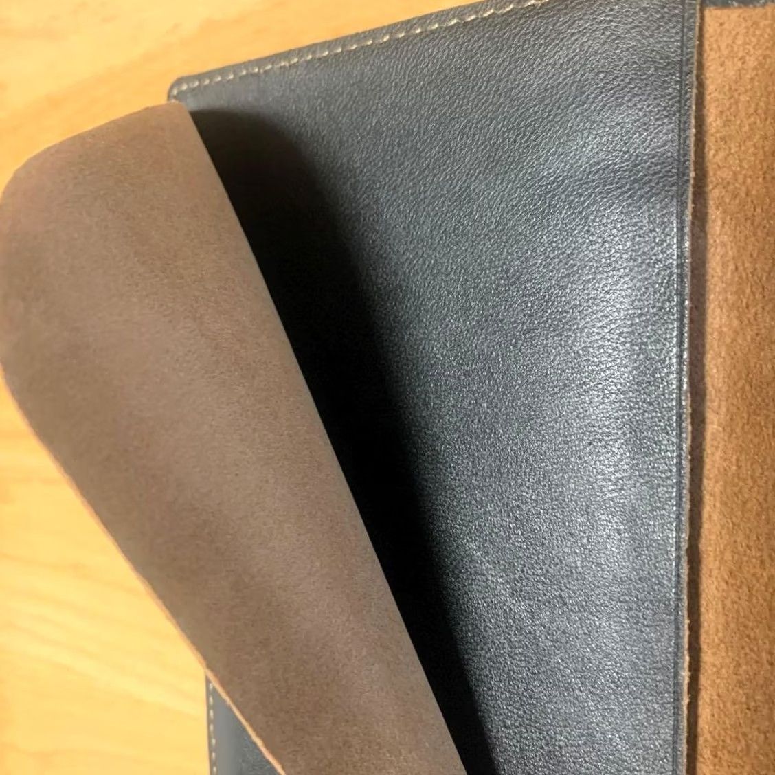 Ralph Lauren RRL Ralph Lauren Leather Card Case Logo Emboss Notebook Type Black New Wallet Unisex Leather Card Case Black 17cm 10.5cm Virginia? Size ONE SIZE - 3 Thumbnail