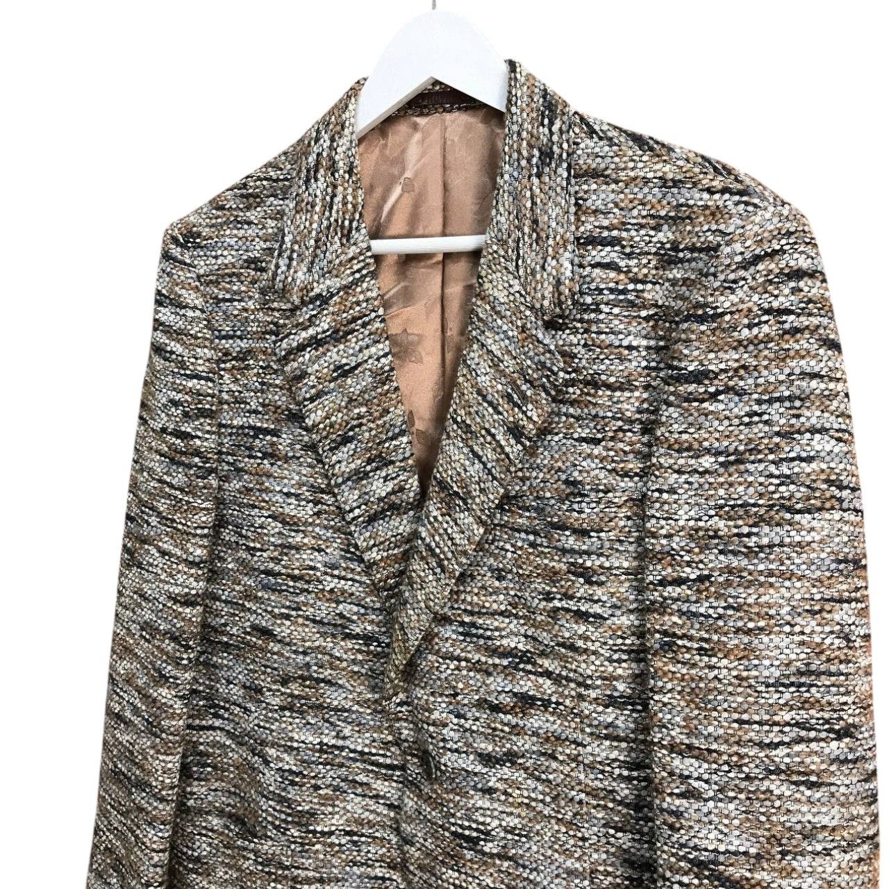 Harris Tweed × Issey Miyake × Japanese Brand RARE JAPAN GOLDEN TWEED ROYAL TOKYO COAT Size US M / EU 48-50 / 2 - 7 Thumbnail