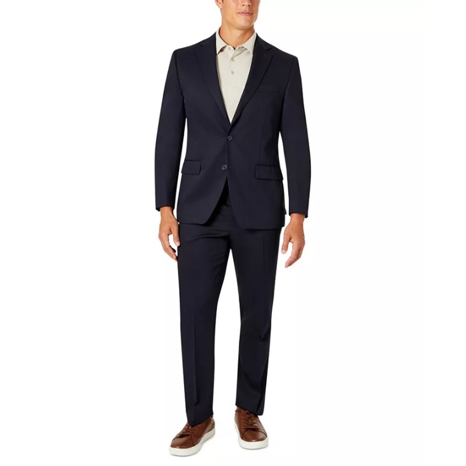 Van Heusen Van Heusen Men's Dark Navy Classic-Fit Suit Blazer Size 36R Size 36R - 3 Thumbnail