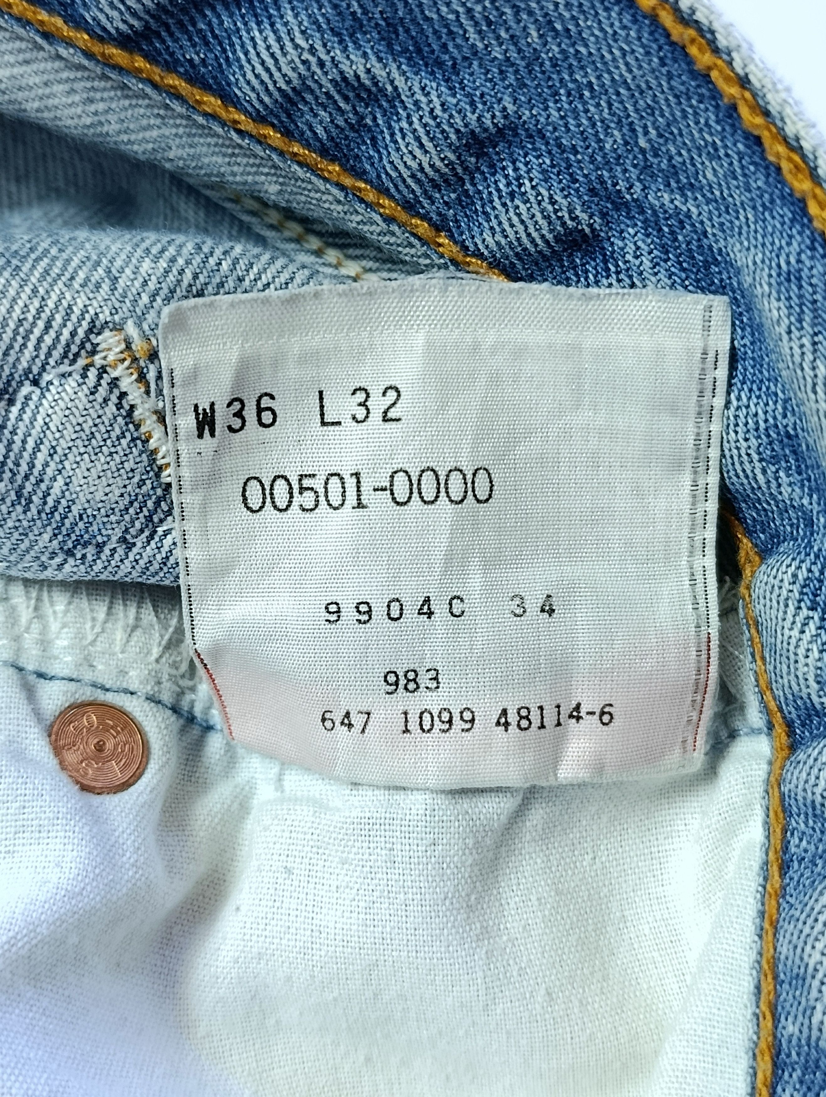 Levi's Vintage Clothing Vintage Levis 501xx Mexico Distressed Denim Pants Size US 32 / EU 48 - 9 Thumbnail