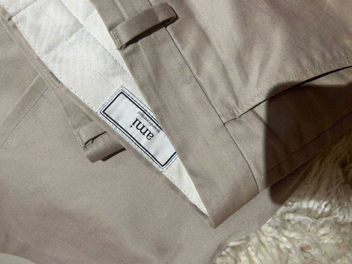 AMI AMI Alexandre Mattiussi Beige Low Waisted Pants Size US 38 / EU 54 - 2 Thumbnail