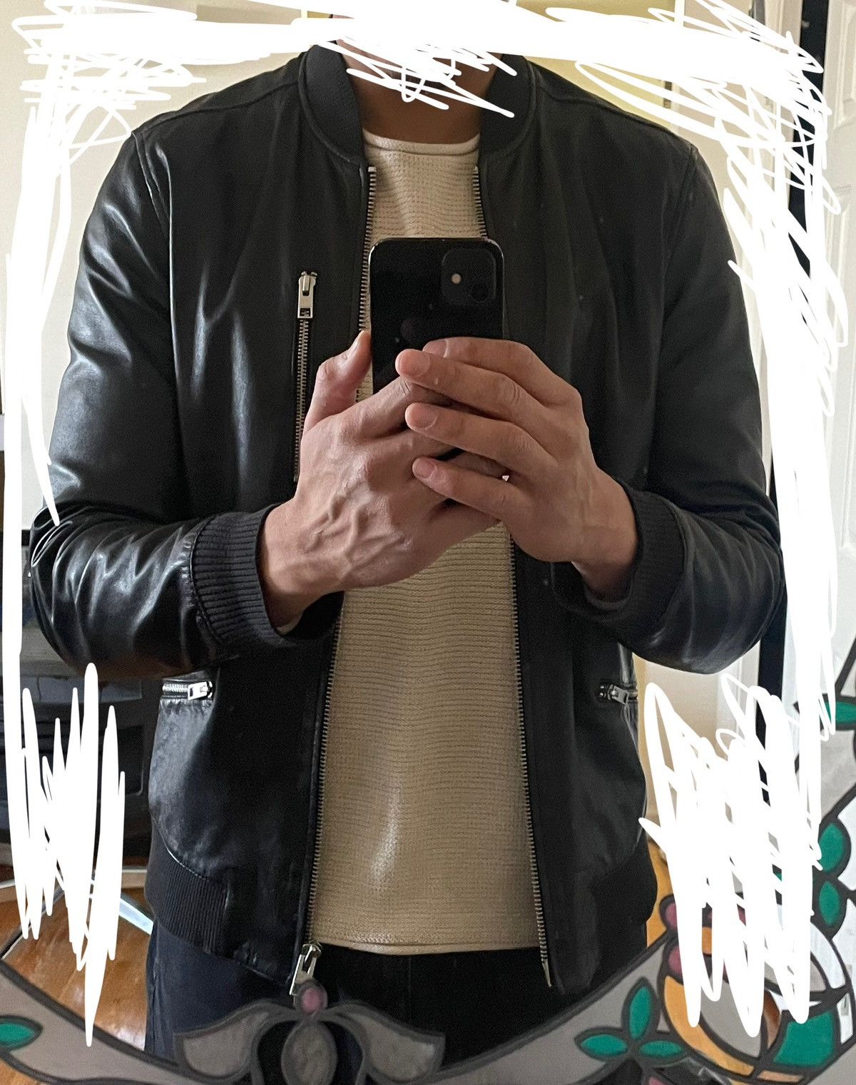 Allsaints Allsaints leather bomber jacket Size US M / EU 48-50 / 2 - 9 Thumbnail