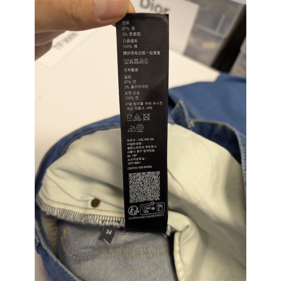 Celine o1rshd1 Denim Jeans in Blue Size US 34 / EU 50 - 22 Thumbnail