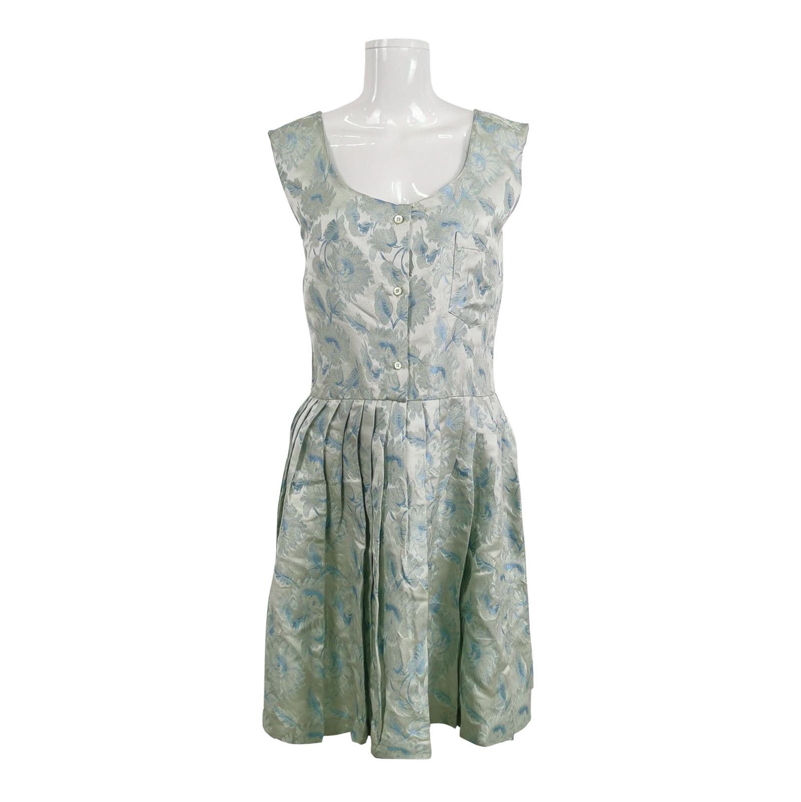 Prada Prada Silk Blend Color-Blocked Dress Size 42 - dmc Size M / US 6-8 / IT 42-44 - 1 Thumbnail