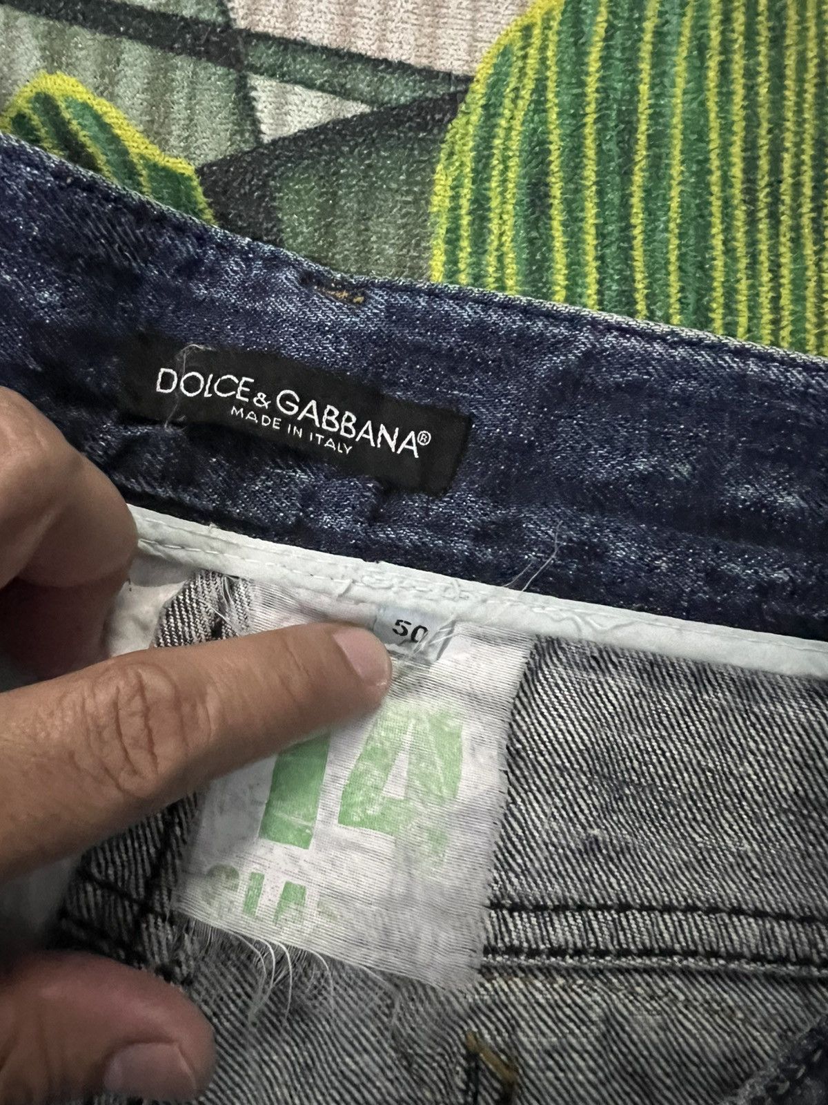 Dolce & Gabbana × Vintage DOLCE & GABBANA WASHED BLUE JEANS Size US 34 / EU 50 - 17 Thumbnail