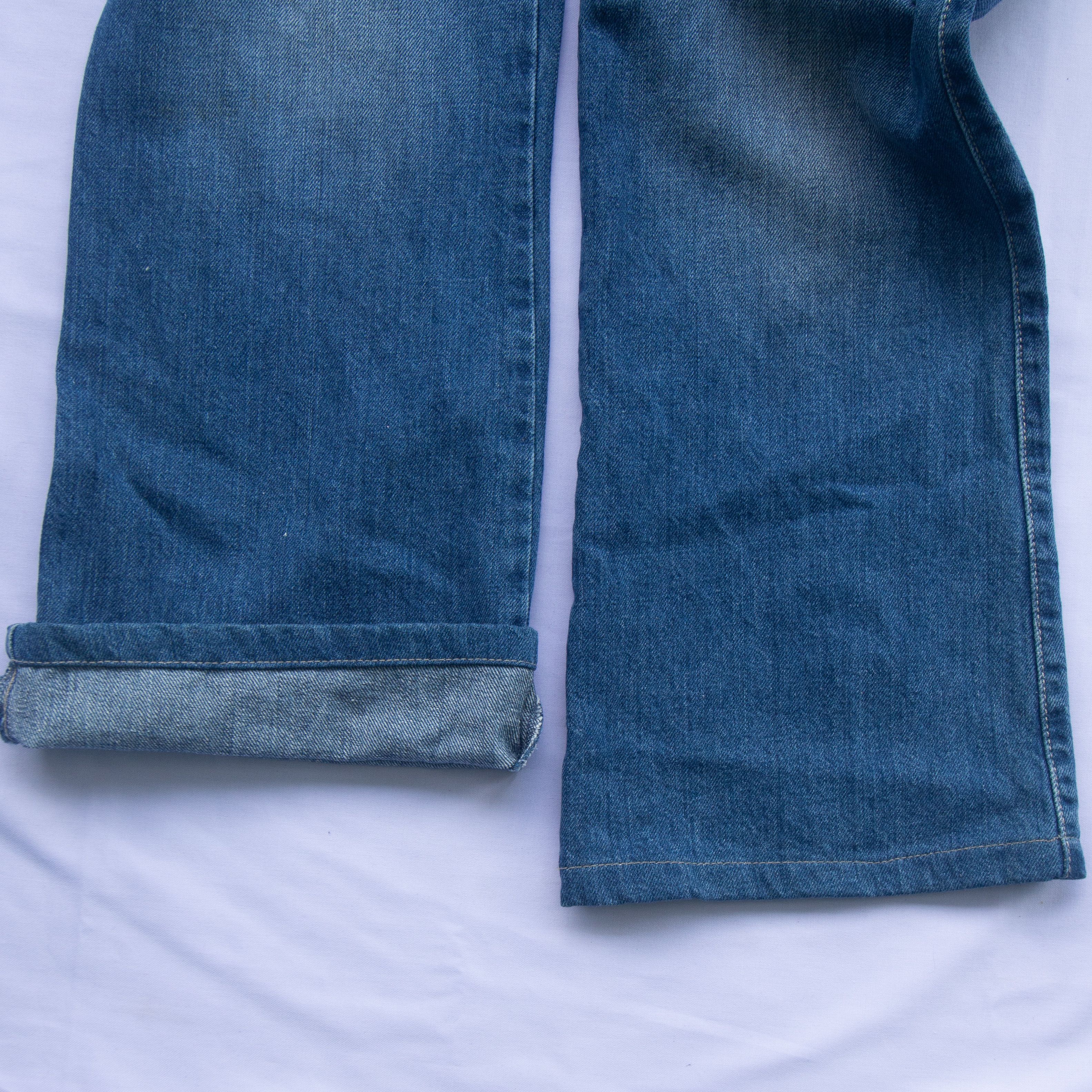 Benetton × United Colors Of Benetton Benetton Flower Embroidered Jeans Bootcut Size 34" / US 12 / IT 48 - 9 Thumbnail