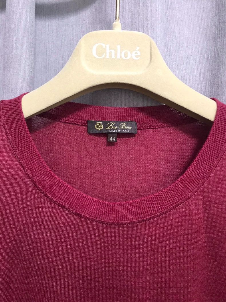 Loro Piana Loro piana Ultra-fine cashmere silk thin short-sleeved knit Size M / US 6-8 / IT 42-44 - 5 Thumbnail