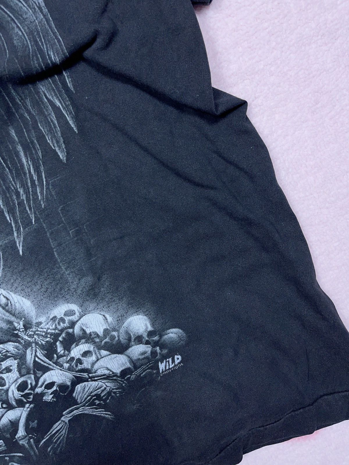 Japanese Brand × Vintage ➕ wild y2k skull reaper opium sunfade vintage t-shirt Size US XL / EU 56 / 4 - 4 Thumbnail
