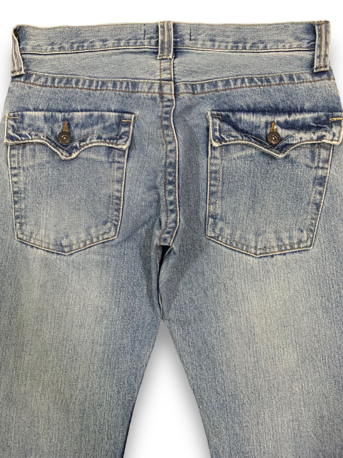 Beauty Beast Vintage Japanese Brand Straight Leg Distressed Grunge Jeans Size US 31 - 12 Thumbnail