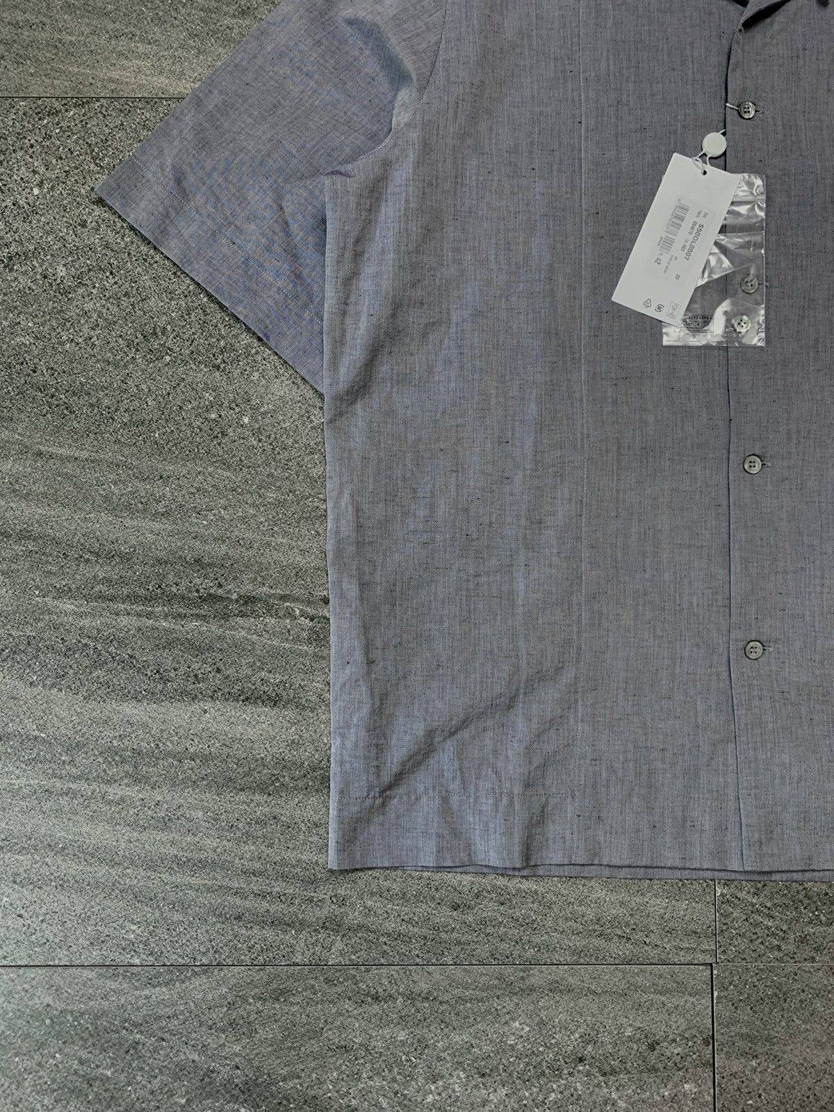 Maison Margiela FREE TAX! BNWT MM Embroidery Linen Blend Camp Collar Shirt Size US M / EU 48-50 / 2 - 4 Thumbnail