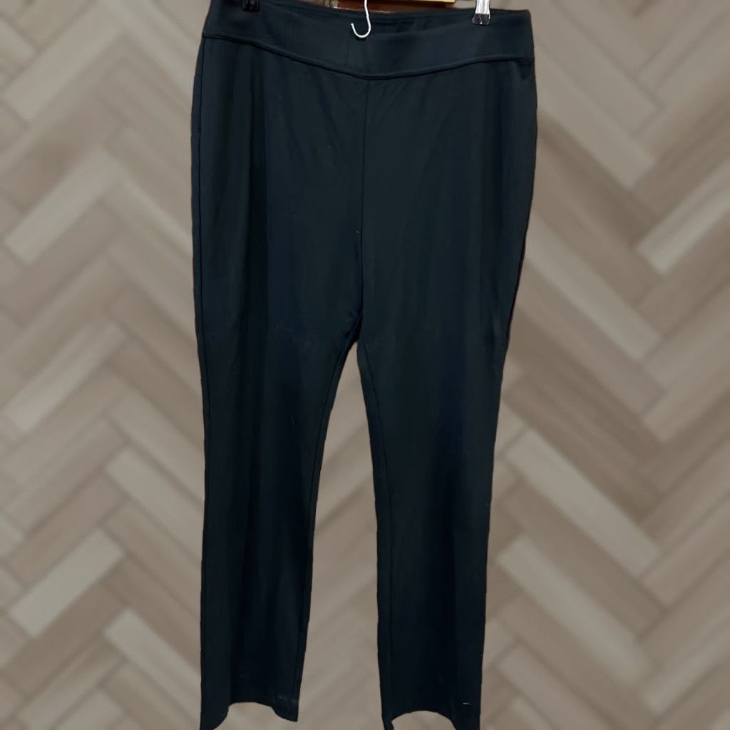 Soft Surroundings Soft Surroundings Pants Black Stretch Flare Hi Rise M Tall Black Regular 90s Bohemian City College Geek Hipster Stretch Pants Women Tall Medium Black Size 32" / US 10 / IT 46 - 1 Thumbnail