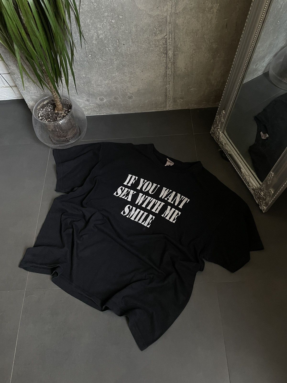Vintage If You Want to Have Sex With Me Funny Tshirt Black Y2K Size US M / EU 48-50 / 2 - 2 Thumbnail