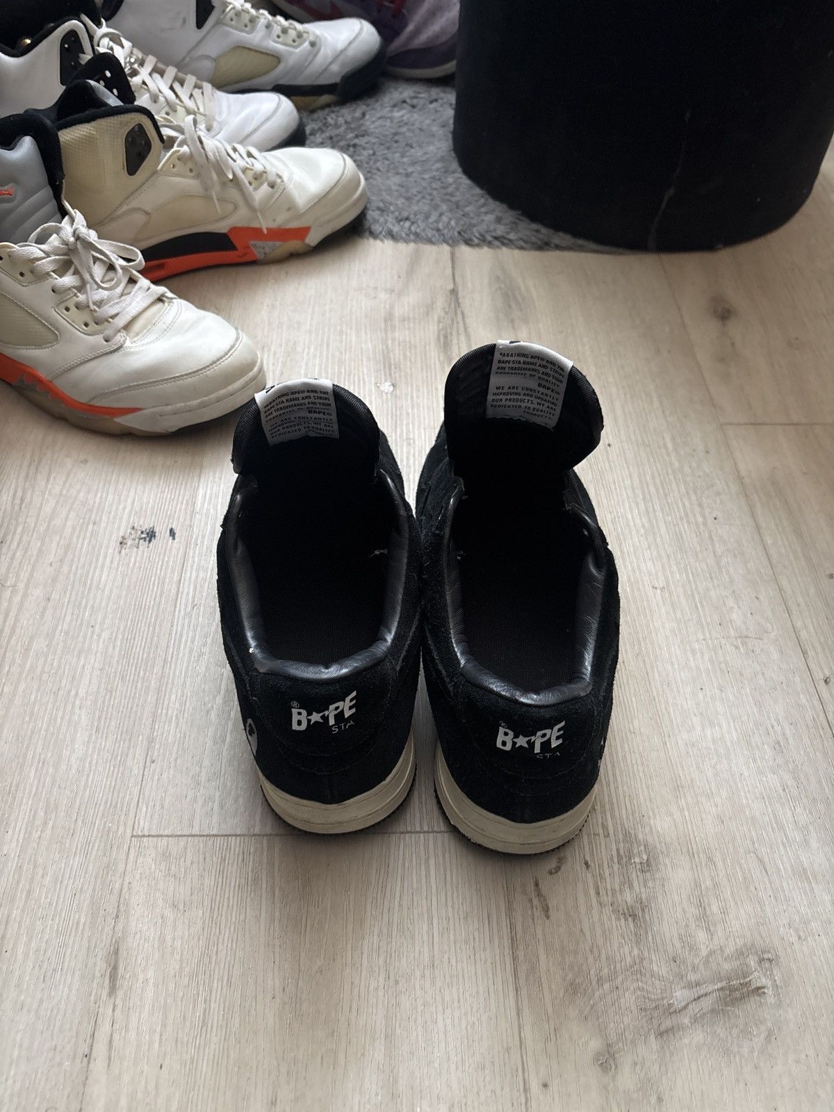 Bape Black suede bapestas Size US 11 / EU 44 - 2 Thumbnail