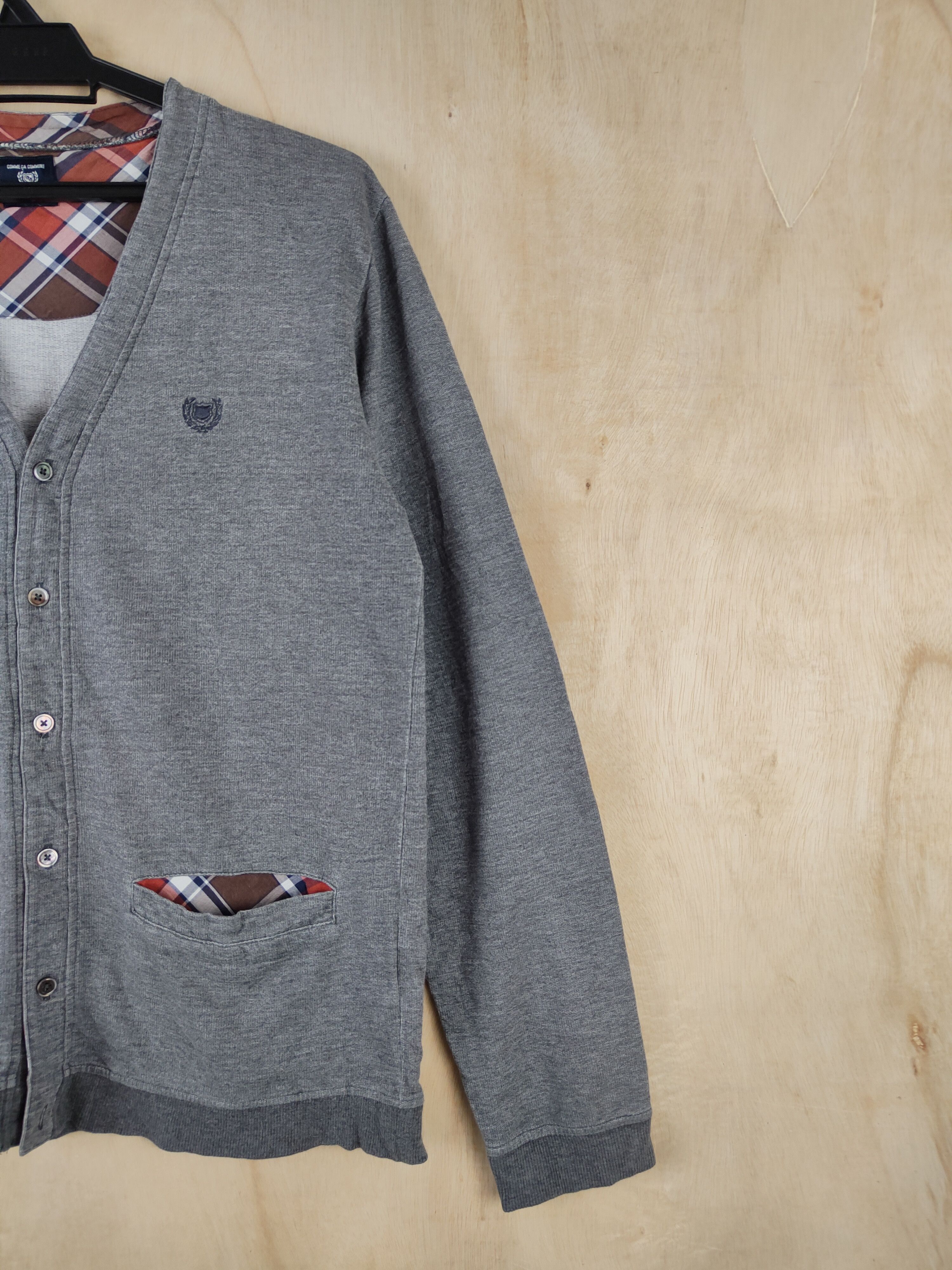 Japanese Brand Comme Ca Commune Dark Gray Cardigan #S2572 Size US M / EU 48-50 / 2 - 6 Thumbnail