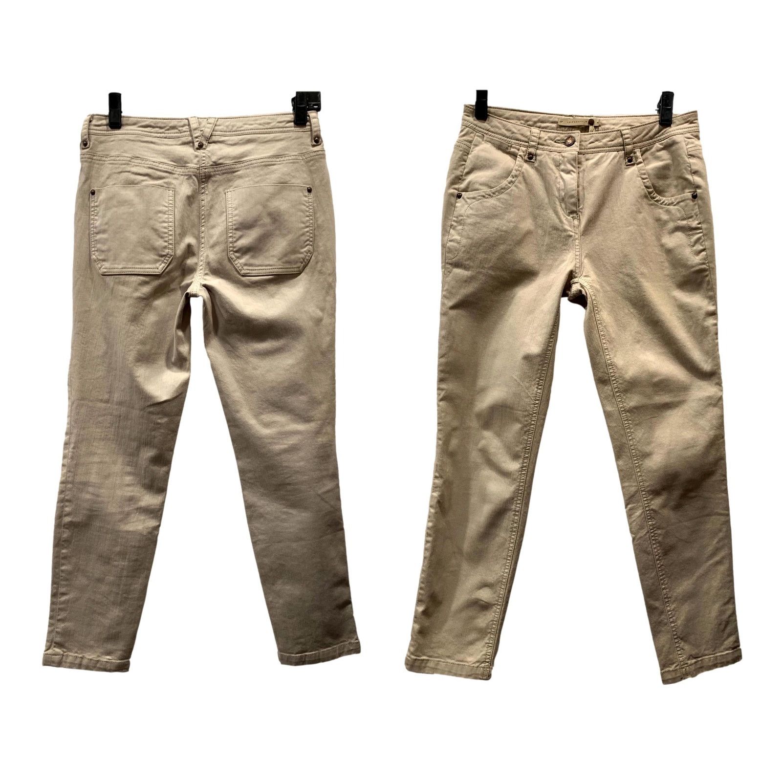 Anthropologie Anthropologie Leifsdottir Crop Ankle Jeans light khaki | 0 Size 28" / US 6 / IT 42 - 1 Thumbnail