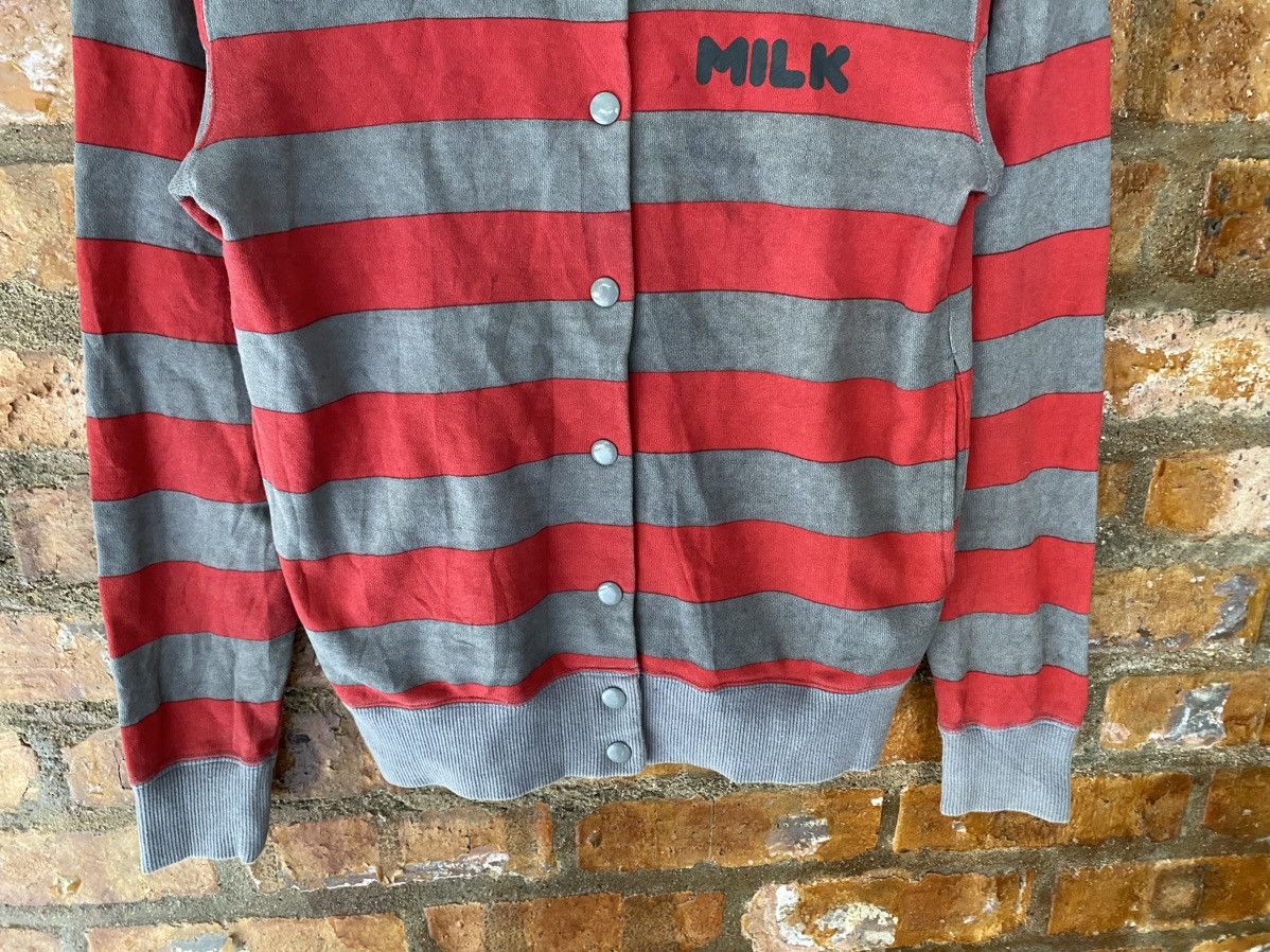 Japanese Brand 90's MILK , MILK BOY punk border shirt Size M / US 6-8 / IT 42-44 - 8 Thumbnail