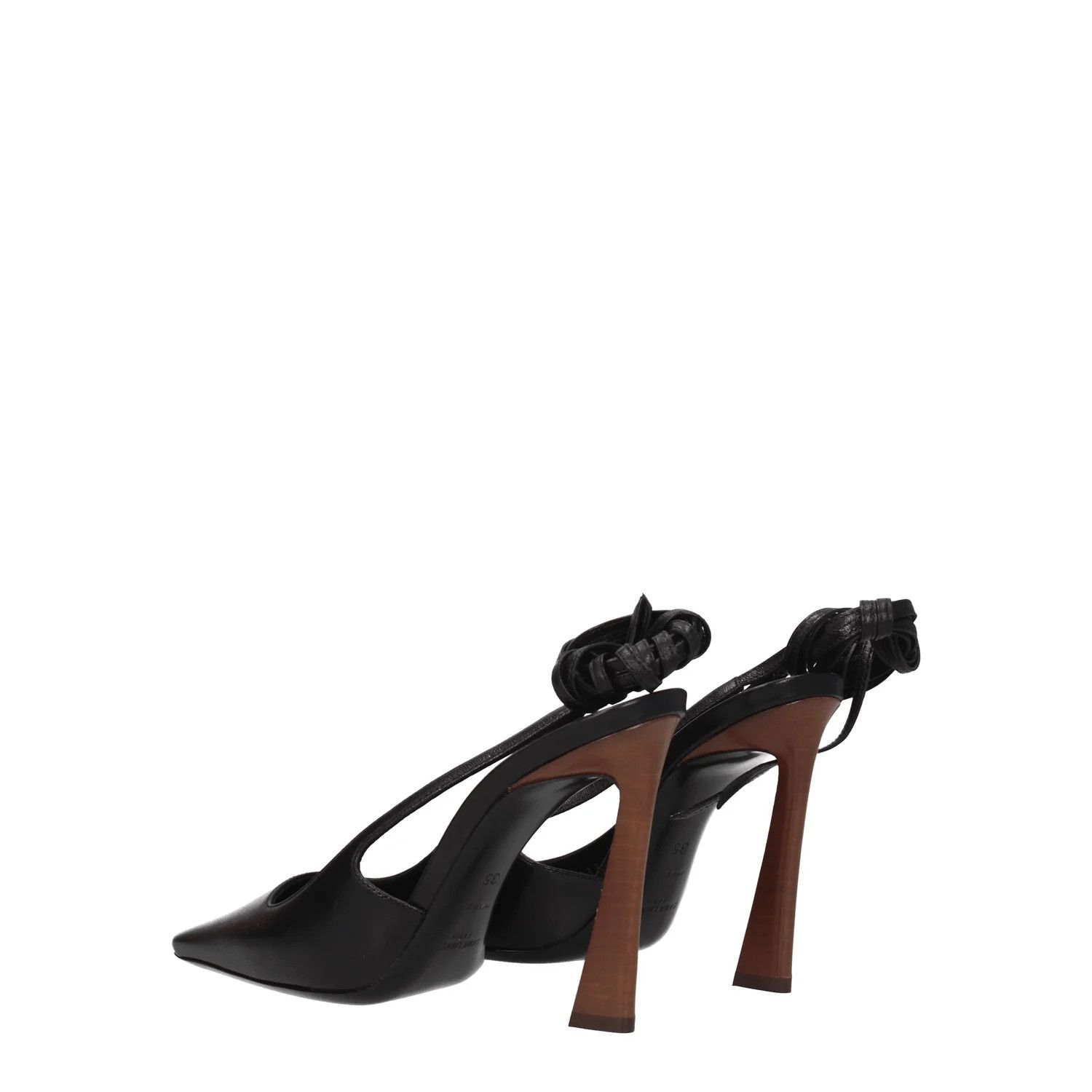 Saint Laurent Paris ob1o1e1124 Leather Sandals in Black Size US 10 / IT 40 - 4 Thumbnail