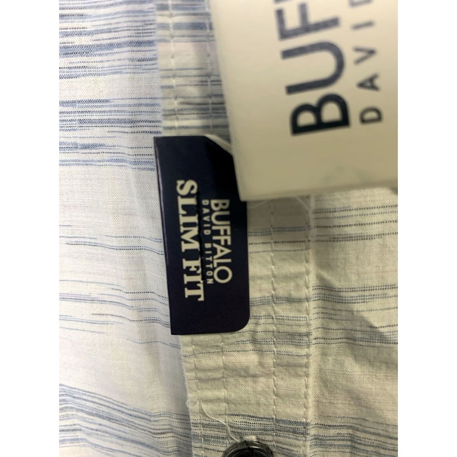 Buffalo David Bitton Buffalo David Bitton Shirt Mens XXL Blue Striped Casual Office Size US XXL / EU 58 / 5 - 6 Thumbnail