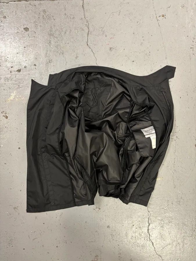 Yves Saint Laurent AW2003 Yves Saint Laurent Black Asymmetrical Classy Windbreaker Jacket Size US M / EU 48-50 / 2 - 9 Thumbnail