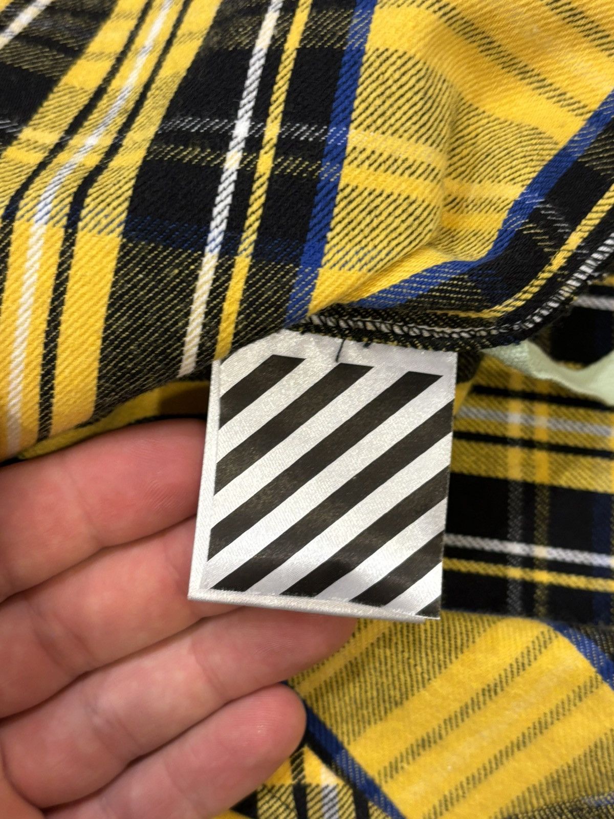 Off-White Off-White Diagonal Flannel Size US XS / EU 42 / 0 - 4 Thumbnail